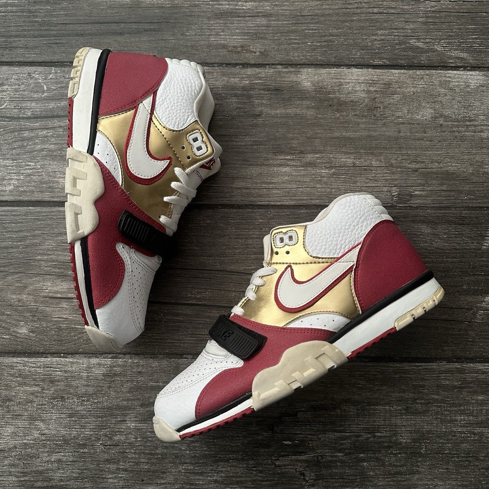 Nike NIKE AIR TRAINER 1 MID PRM BRICK LAYER 607081-101 SZ 9 SNEAK Size US 9 / EU 42 - 1 Thumbnail