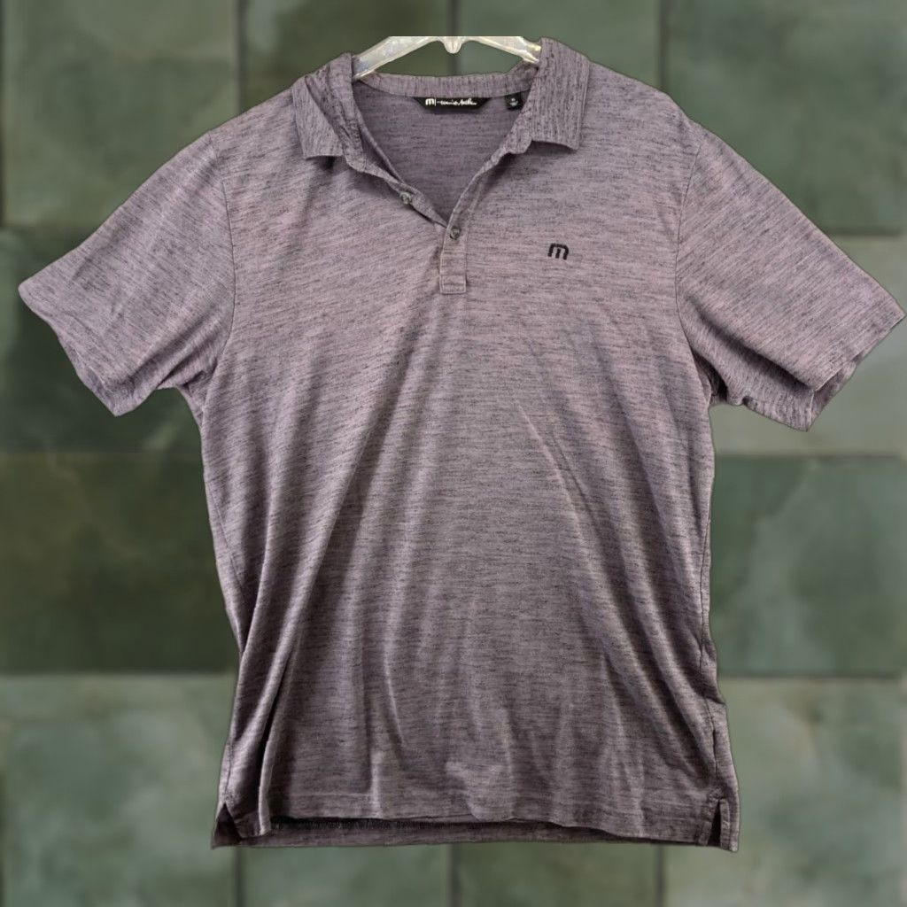 TravisMathew Travis Mathew Polo Mens XL Purple Shirt" Size US XL / EU 56 / 4 - 1 Thumbnail