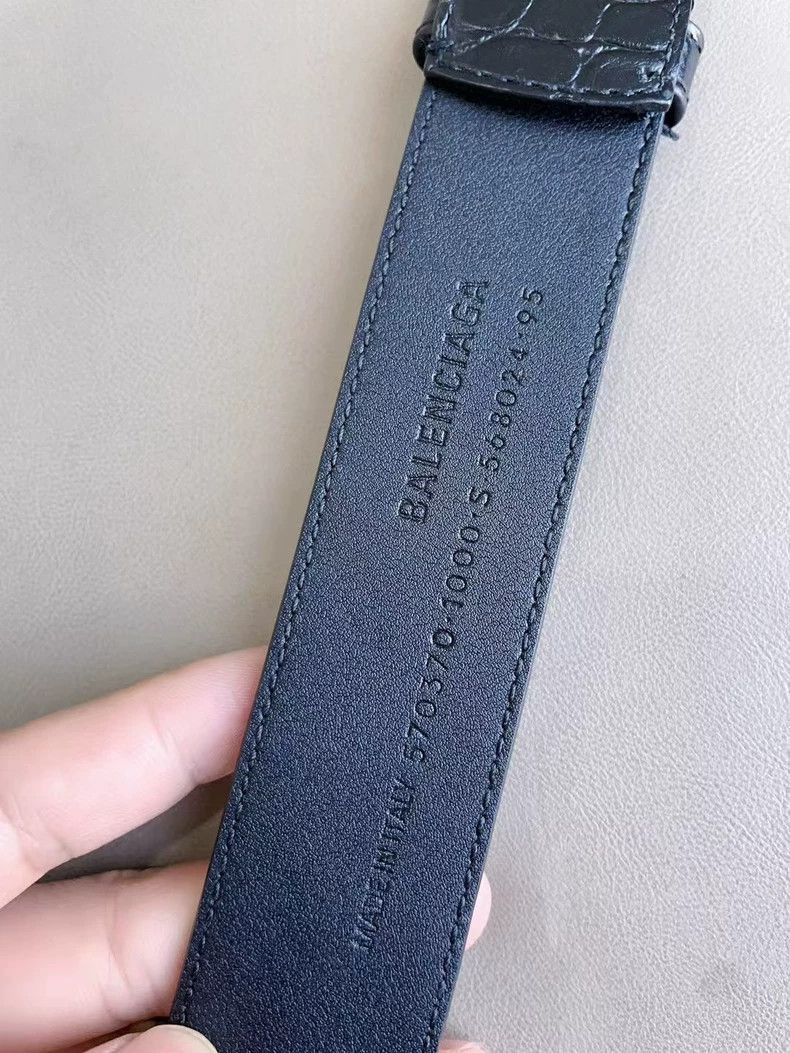 Balenciaga Balenciaga Crocodile Leather Belt-2506 Size ONE SIZE - 4 Thumbnail
