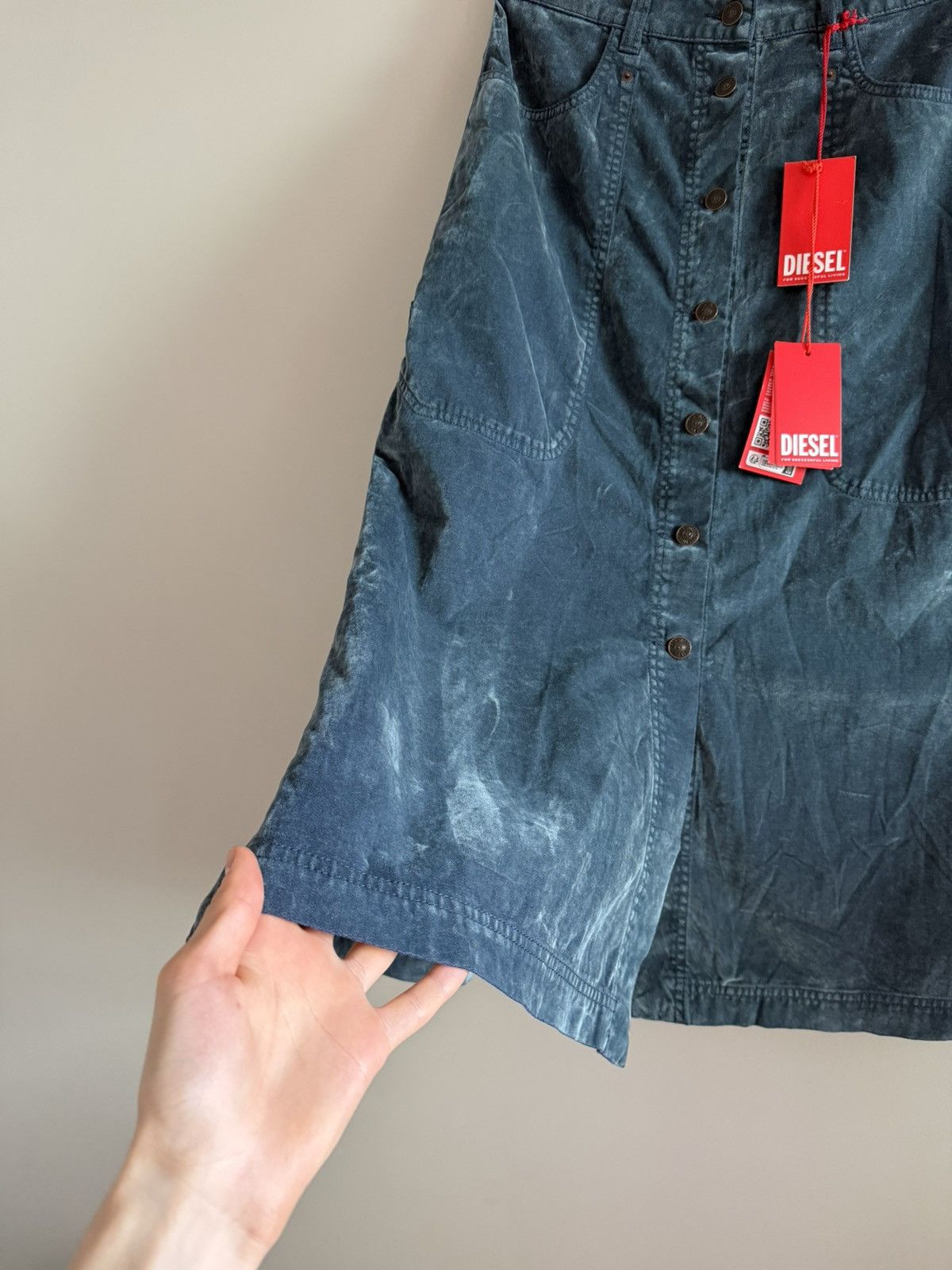 Diesel Diesel Velvet Midi Skirt Size 25" / US 0 / IT 36 - 3 Thumbnail