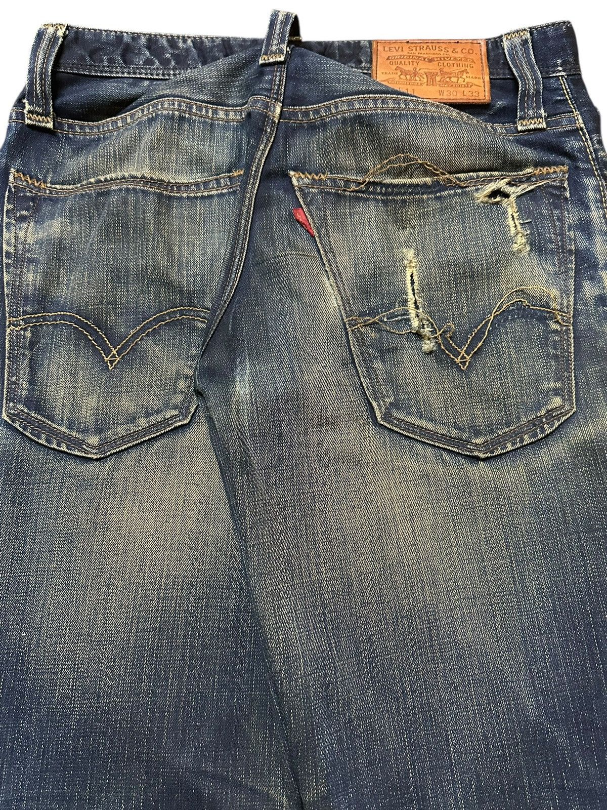 Levi's Vintage Levis 511 Mud Wash Faded Style Classic Jeans Size US 30 / EU 46 - 6 Thumbnail