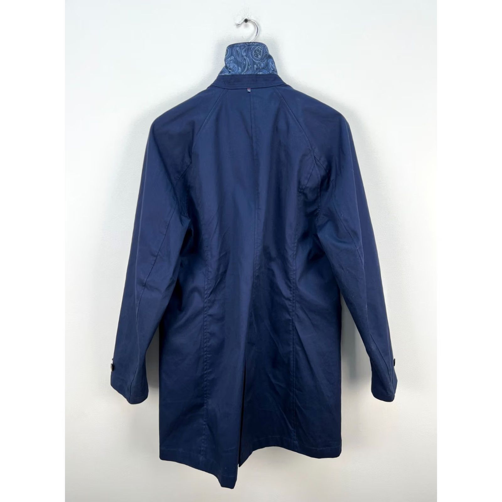 Pretty Green Pretty Green Trench Coat Navy Mens Size M Jacket Coat Size US M / EU 48-50 / 2 - 6 Thumbnail