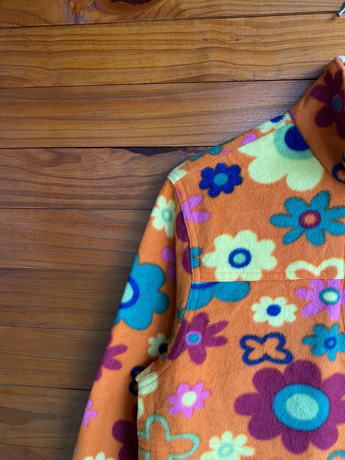 Vintage Vintage Strolling Flower Power Fleece Pullover Retro Size US S / EU 44-46 / 1 - 9 Thumbnail