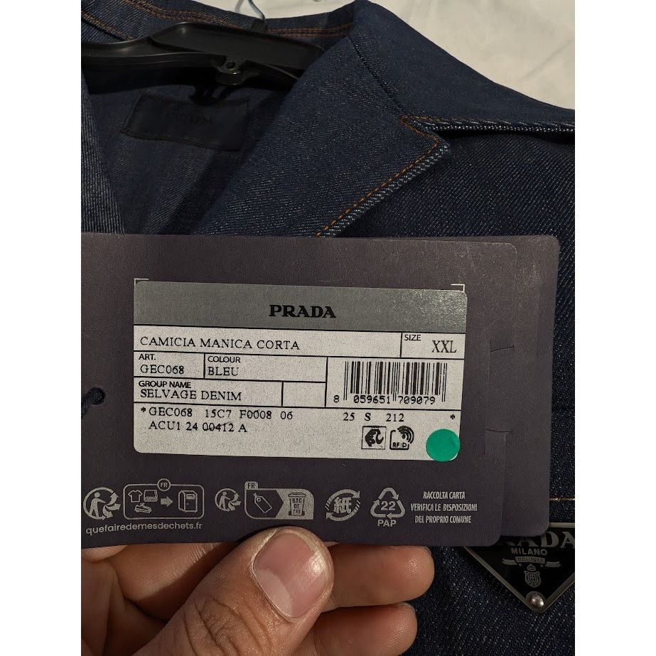 Prada o1rshd1 Selvage Denim in Blue Size US XXL / EU 58 / 5 - 20 Thumbnail