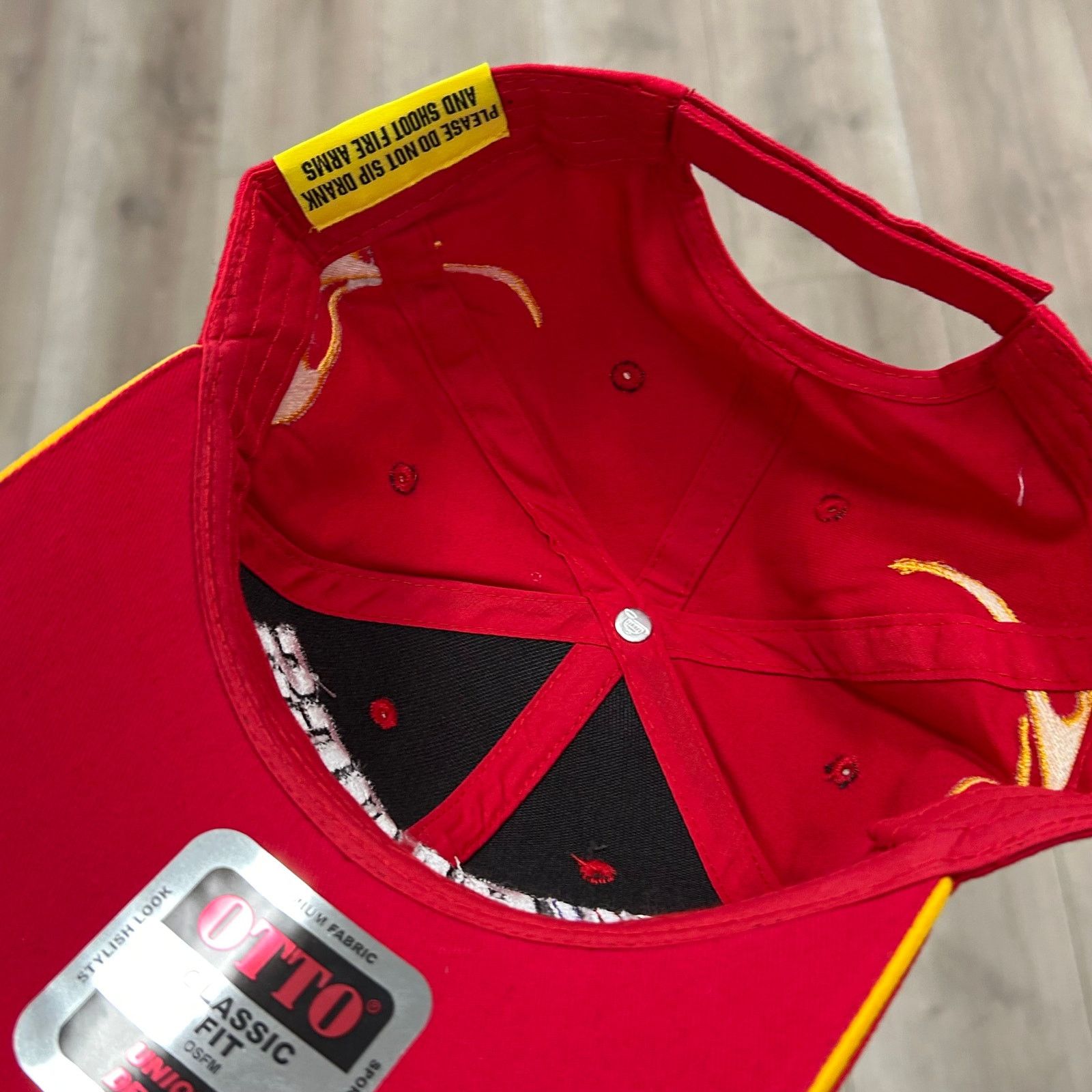 Supreme Thats A Awful Lot Of Cough Syrup Red Flame Racing Hat Cap Size ONE SIZE - 6 Thumbnail