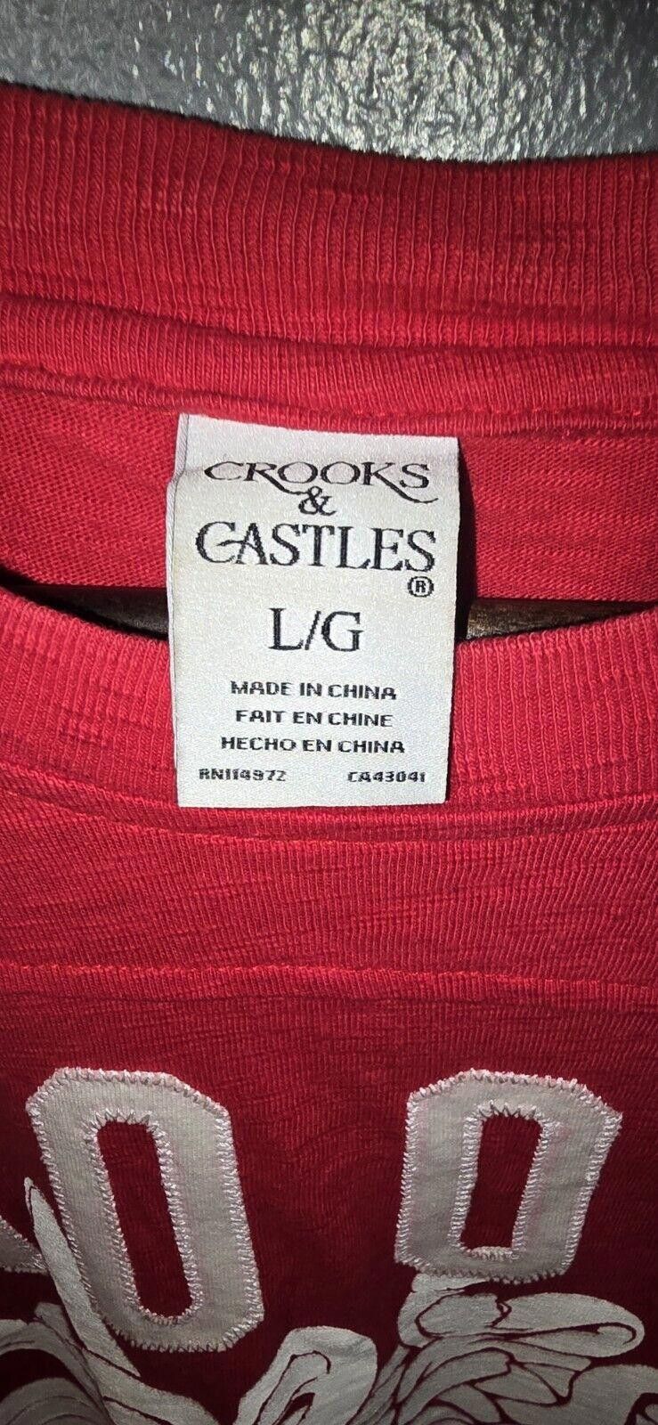 Crooks & Castles Crooks & Castles Medusa Red Long Sleeve Shirt Large Men's Size US XL / EU 56 / 4 - 4 Thumbnail