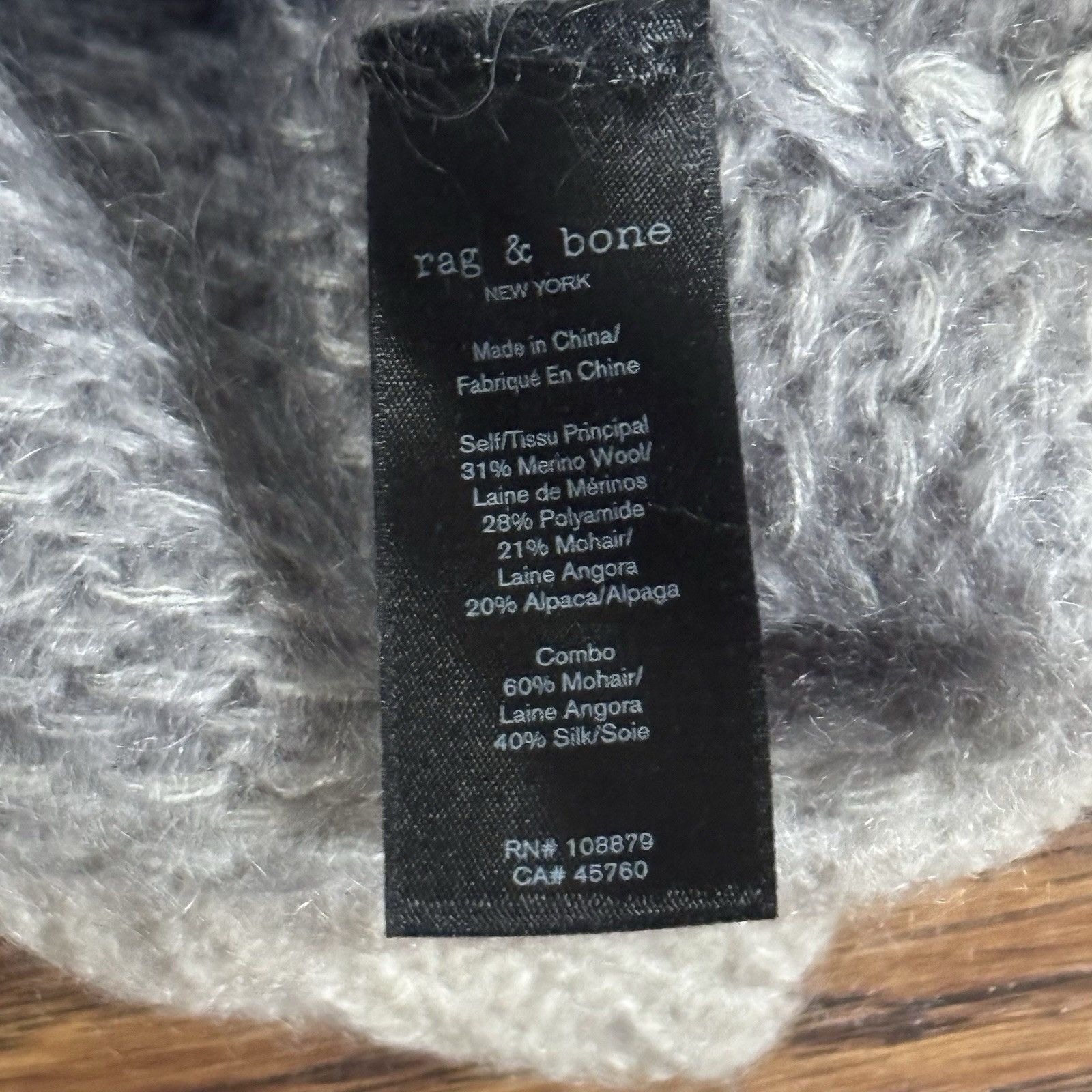 Rag & Bone Women’s Rag & Bone Wool Mohair Striped Sweater Size Medium Size M / US 6-8 / IT 42-44 - 4 Thumbnail