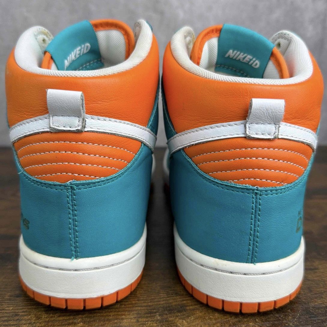 Nike Nike Dunk High iD x NFL Miami Dolphins Size 10.5 535078-901 Size US 10.5 / EU 43-44 - 6 Thumbnail