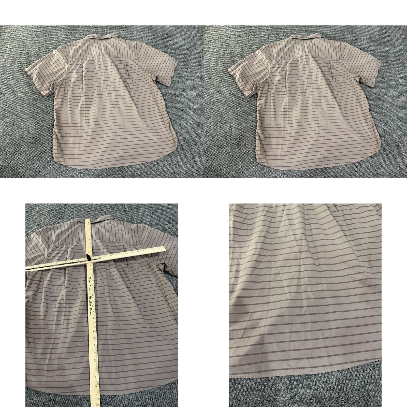 Vintage REI Co-op Shirt Mens XL Beige Stripe Short Sleeve Button Up Stretch Casual Size US XL / EU 56 / 4 - 8 Thumbnail