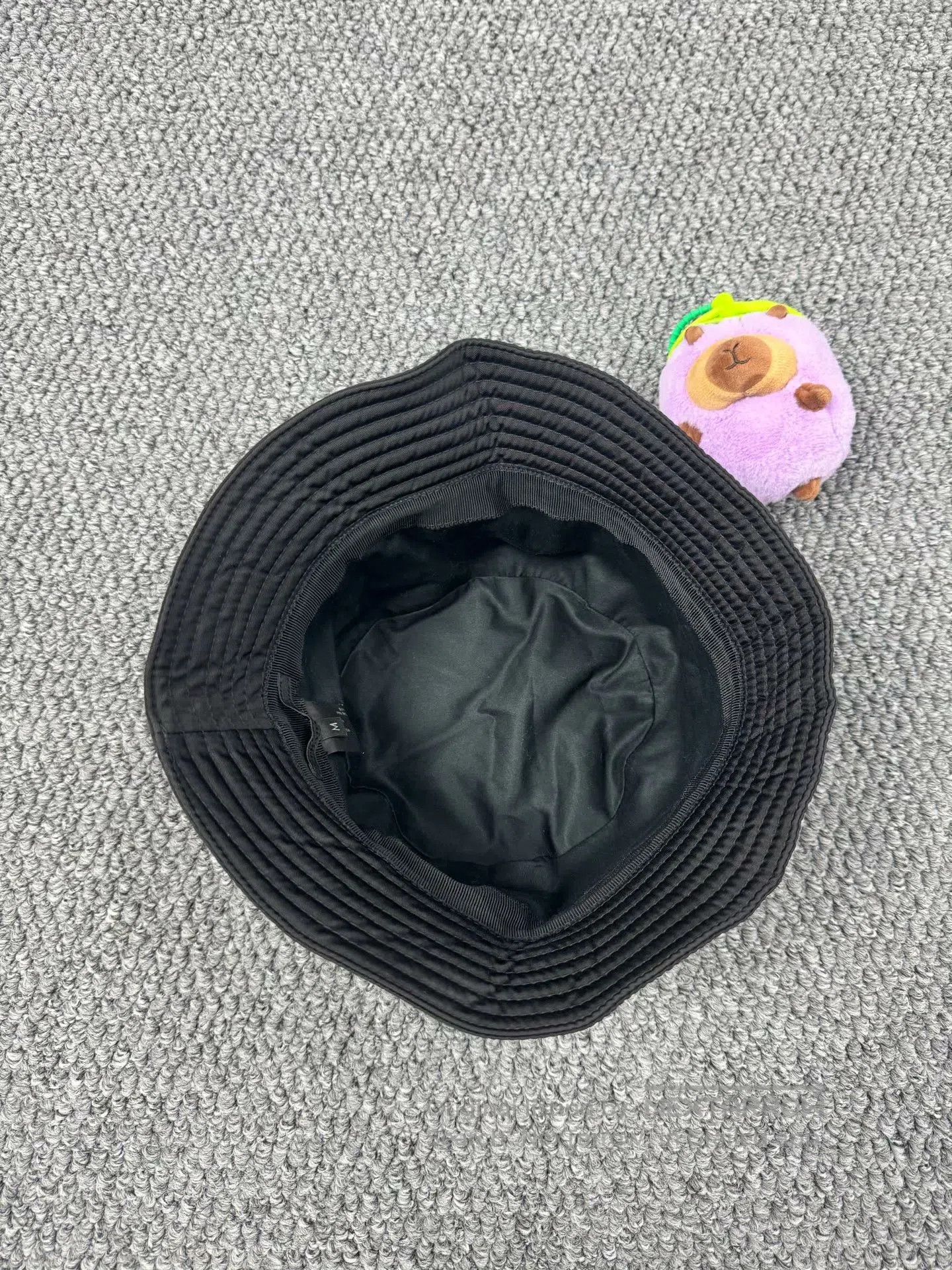 Prada Prada size M Black Triangle Metal Logo Fisherman's Hat| Size ONE SIZE - 2 Thumbnail