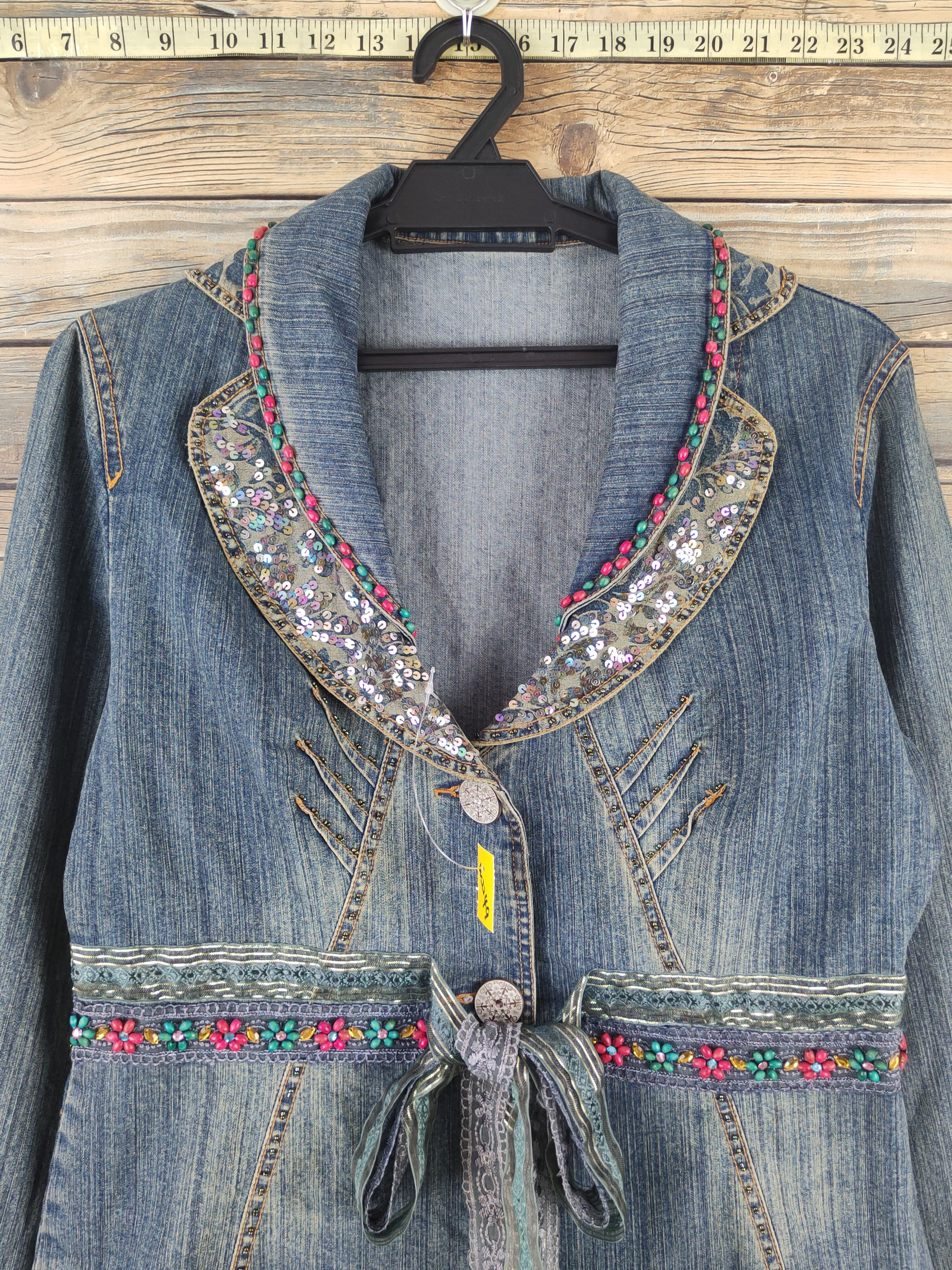 Japanese Brand Japanese Brand Blue Distressed Denim jacket #W2249 Size M / US 6-8 / IT 42-44 - 2 Thumbnail