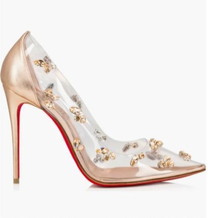 Degraqueen Pump Nappa Laminata in beige