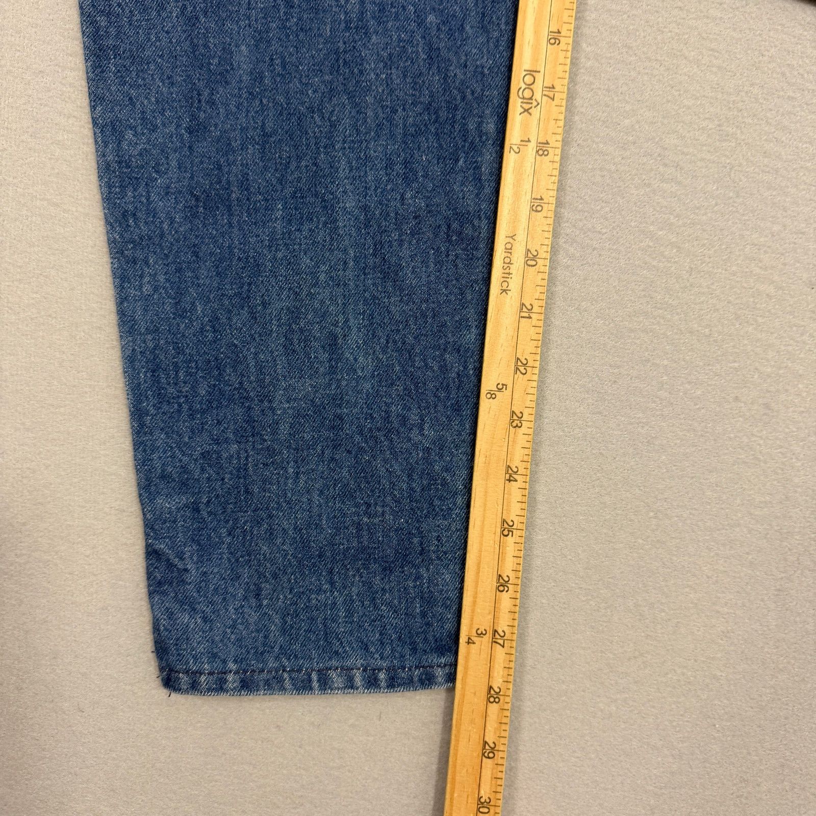 Vintage Vintage Lee Jeans Women's 9 (Fits 25x28) Blue Mom High Rise Size 25" / US 0 / IT 36 - 9 Thumbnail