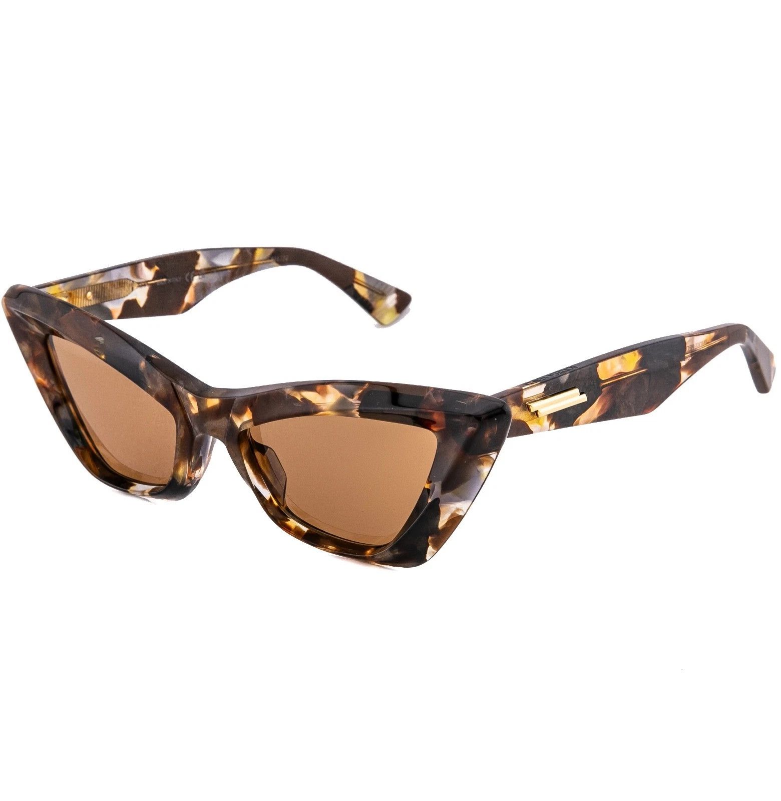 Bottega Veneta BOTTEGA VENETA 1391 ReAce BV1391S Brown Cat Sunglasses 002 Size ONE SIZE - 3 Thumbnail