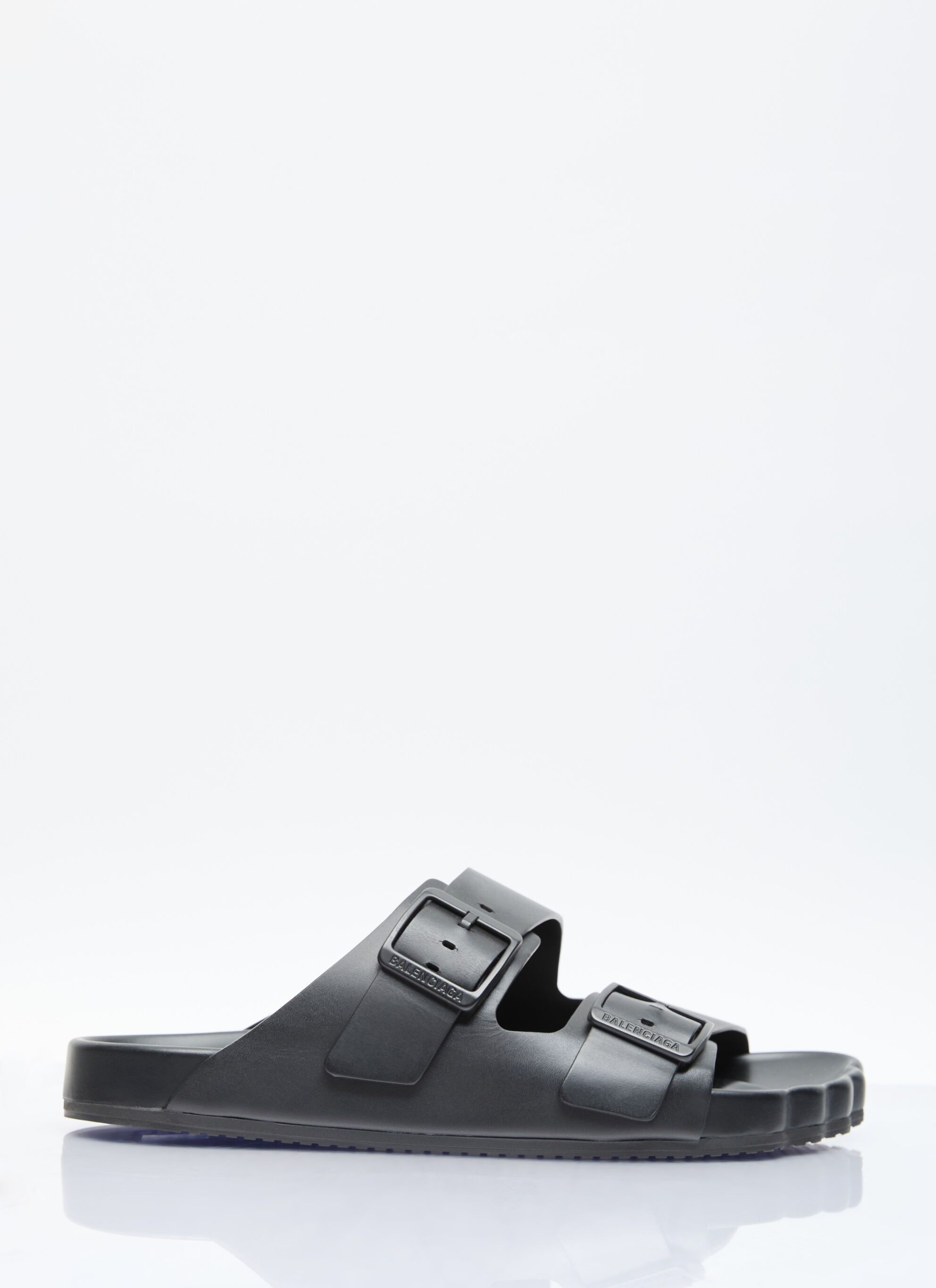 Balenciaga leather sunday sandals in black Size US 7 / EU 40 - 1 Thumbnail