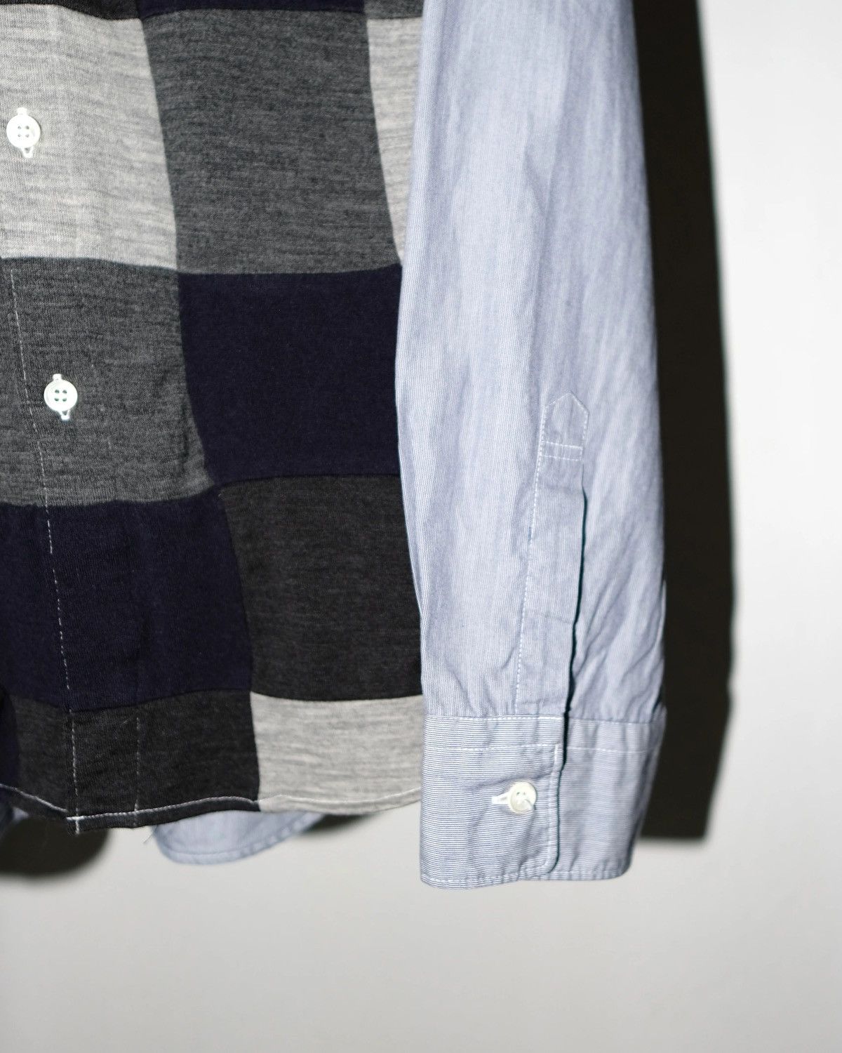 Comme des Garcons Homme Comme des Garçons HOMME AD2009 FRONT PATCHWORK SHIRT Size US M / EU 48-50 / 2 - 8 Thumbnail