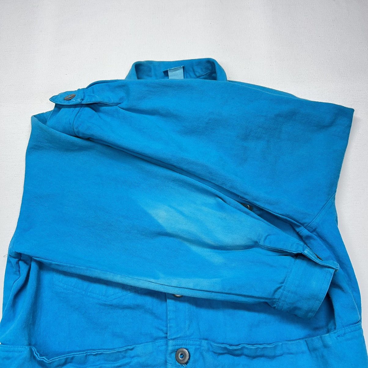 Vintage VTG Garron Jean Jacket Blue Denim Button Dyed Washed Y2K Size M / US 6-8 / IT 42-44 - 5 Thumbnail