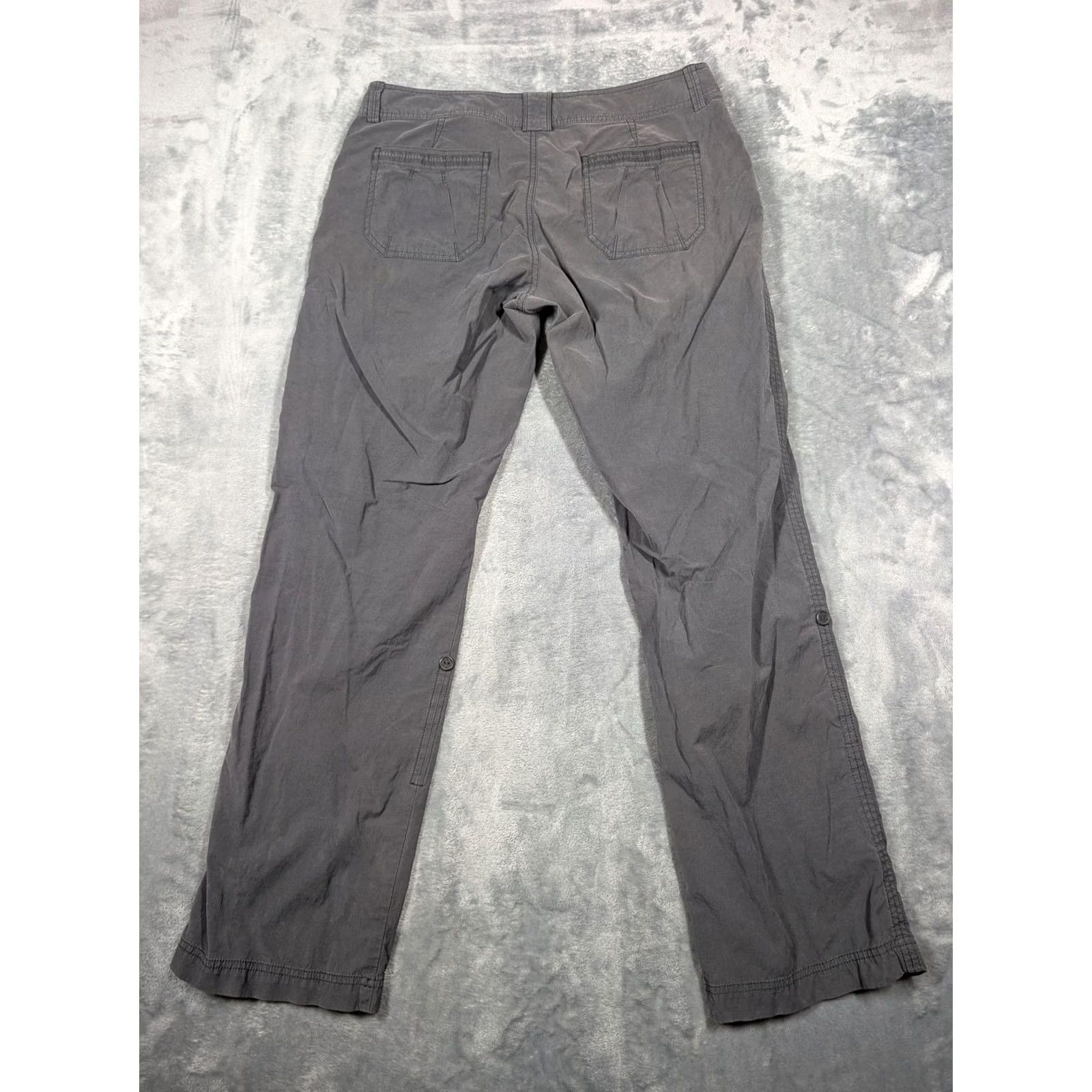 Marmot VINTAGE Marmot Pants Womens 10 Gray Convertible Cargo Twill Hiking Outdoor Stretch Size 32" / US 10 / IT 46 - 7 Thumbnail