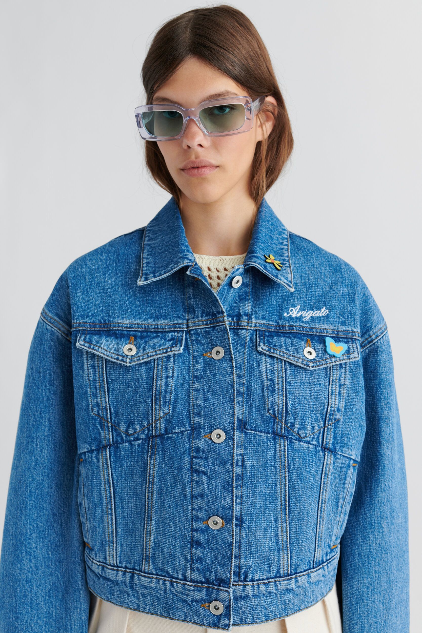 Axel Arigato Axel Arigato Blue Rome Denim Jacket Jacket Size XS / US 0-2 / IT 36-38 - 1 Thumbnail