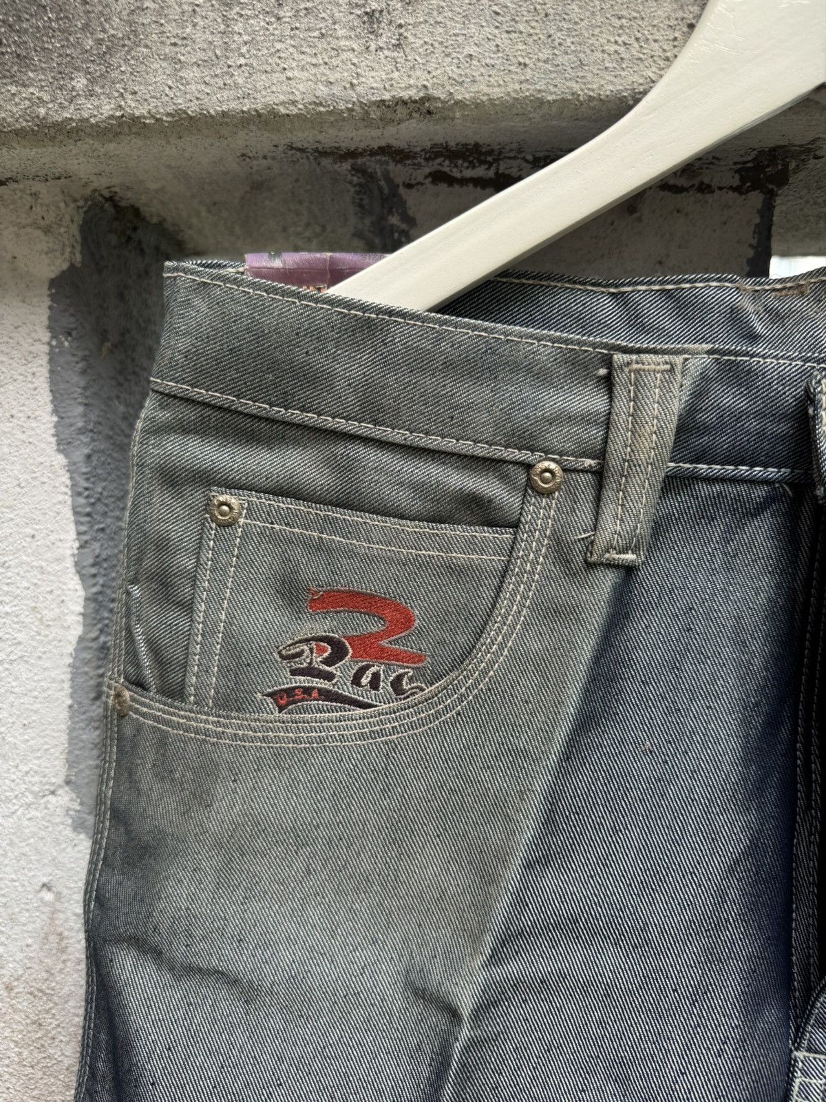 If Six Was Nine × Rap Tees × Vintage VERY RARE 🔥Vintage 90s 2PAC TUPAC HIPHOP BAGGY JEANS BOSS02 Size US 32 / EU 48 - 9 Thumbnail
