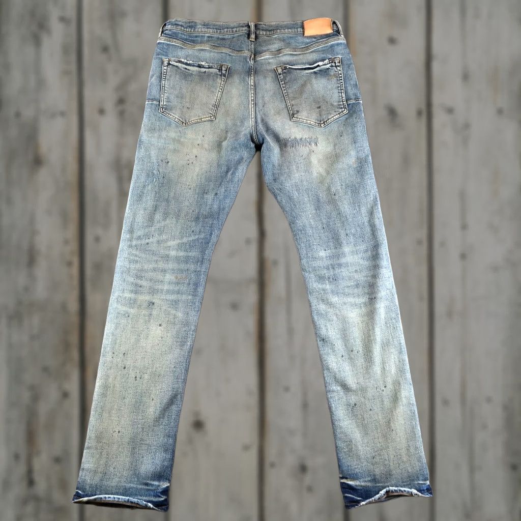 J Brand PURPLE BRAND Denim Jeans P001 Light Wash Blue Skinny 38 Men 5-Pocket Design Slim Regular Blue 90s Retro Hip Hop Vintage No Size US 38 / EU 54 - 1 Thumbnail