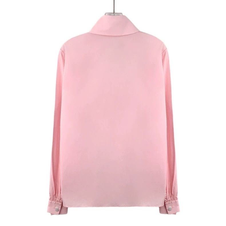 Chanel Chanel Pink pleated design cotton lapel single-breasted lo Size XS / US 0-2 / IT 36-38 - 2 Thumbnail