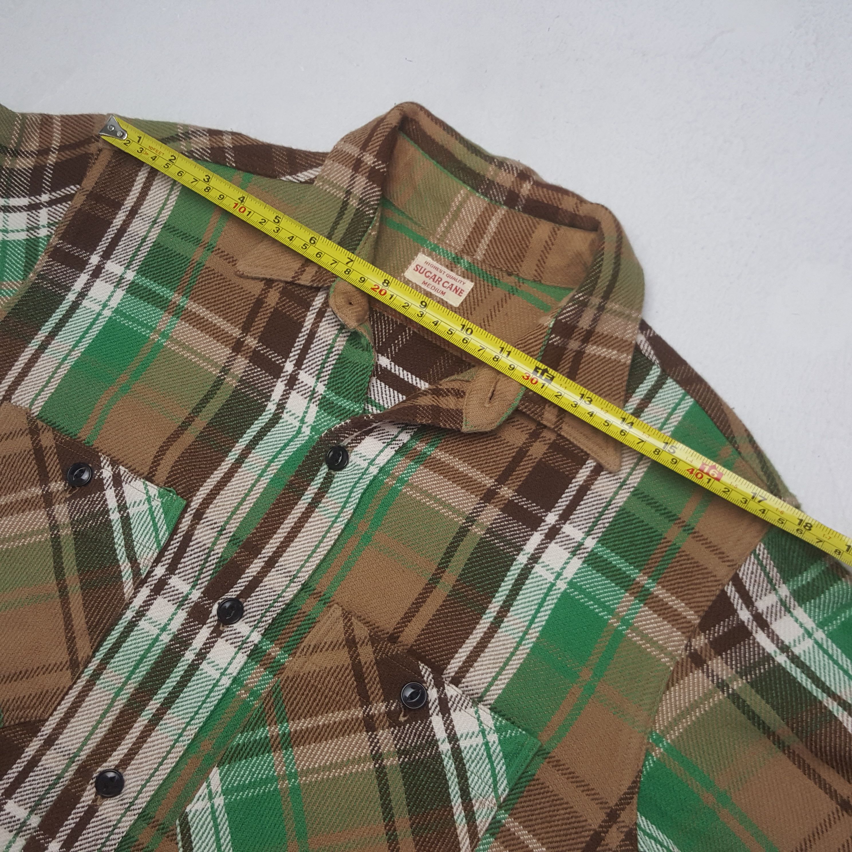Sugar Cane Vintage Sugar Cane Japanese Flannel Shirt Button up C299N15 Size US L / EU 52-54 / 3 - 5 Thumbnail