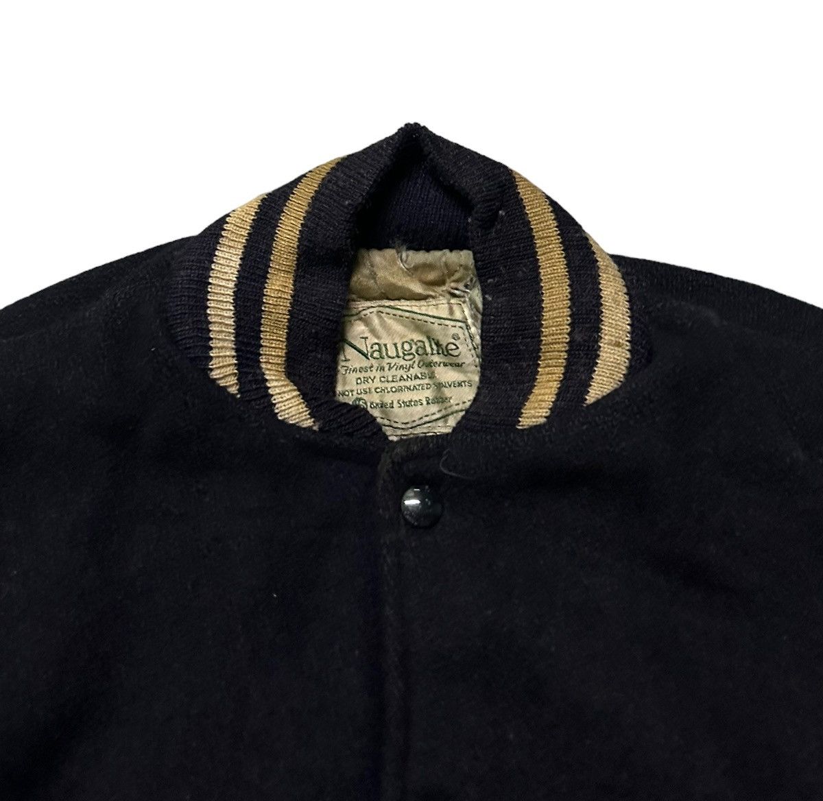 Vintage Vintage 80s Naugalite thrased varsity jacket Size US S / EU 44-46 / 1 - 4 Thumbnail