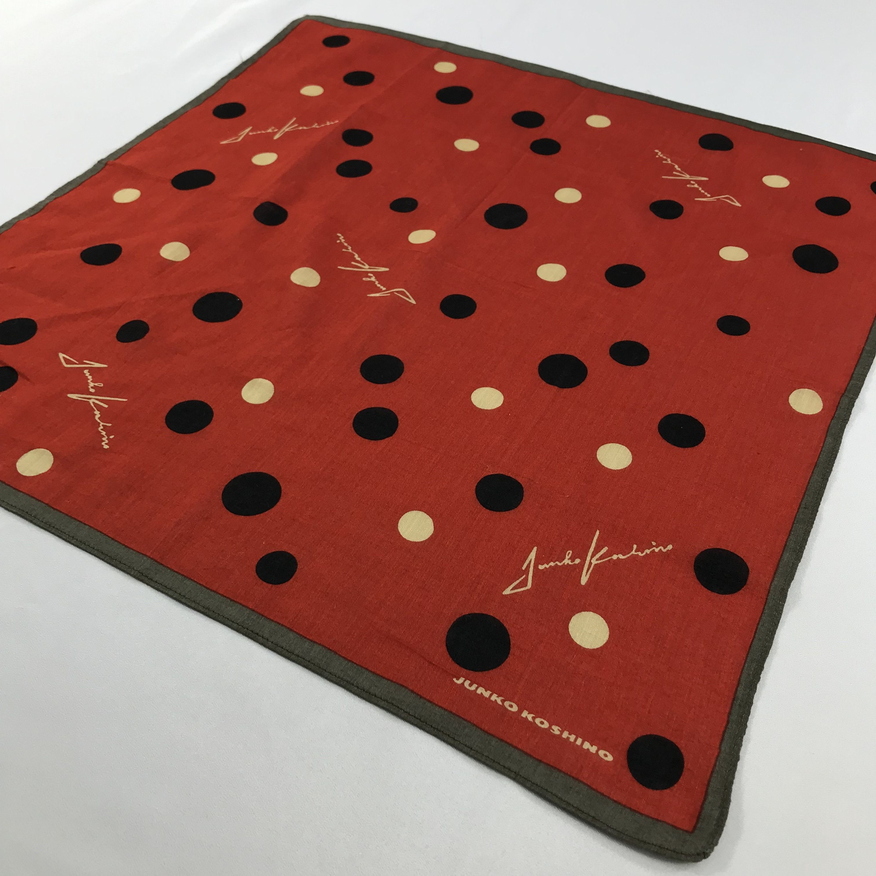 Mr. Junko × Vintage Junko Koshino Bandana / Handkerchief / Neckerchief - S2156 Size ONE SIZE - 2 Thumbnail