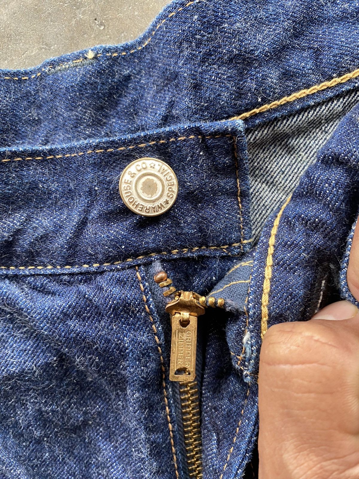 Japanese Brand × Warehouse & Co. Baggy Jeans Japanese Warehouse Denim Redline Selvedge Size US 34 / EU 50 - 11 Thumbnail