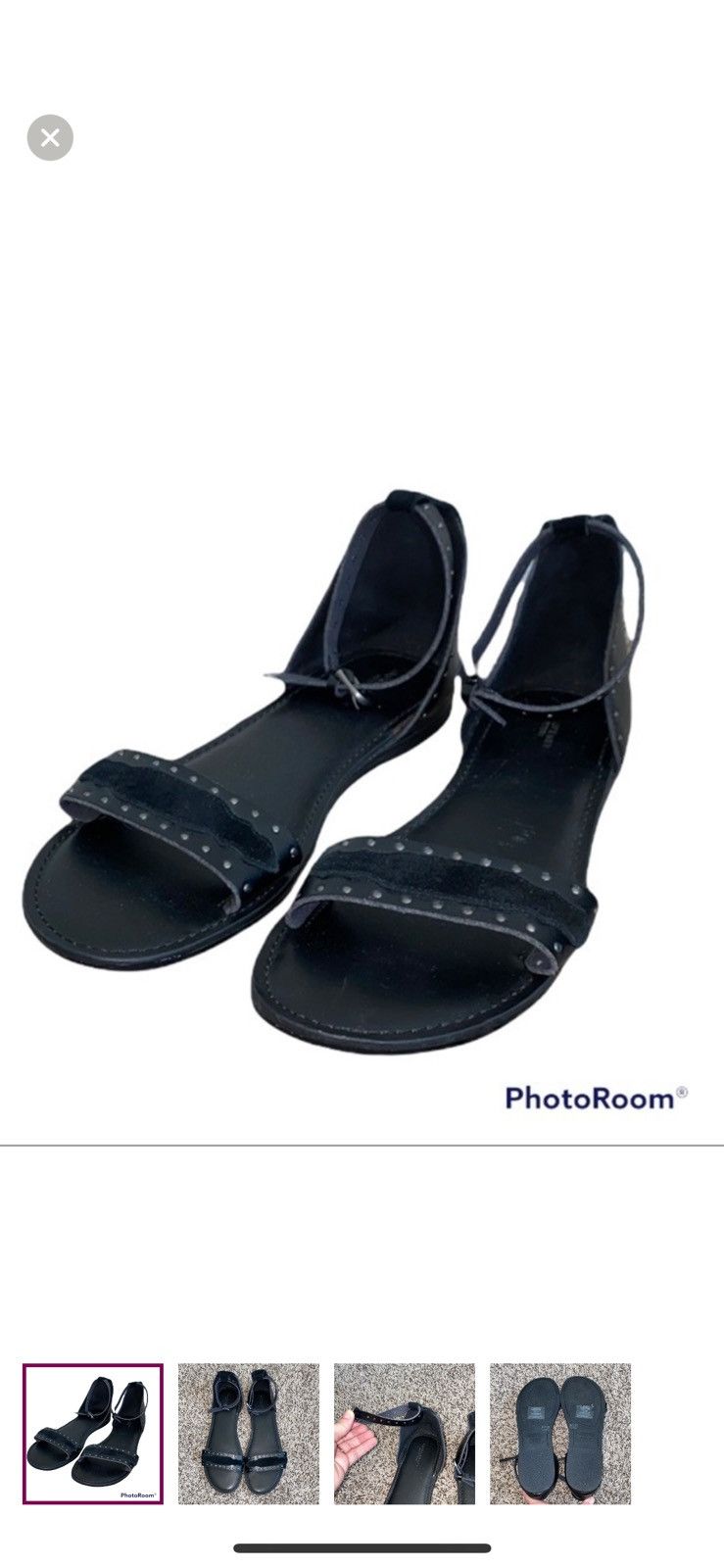 American Eagle Outfitters American eagle outfitters black Strappy sandals size 10 Size US 10 / IT 40 - 1 Thumbnail