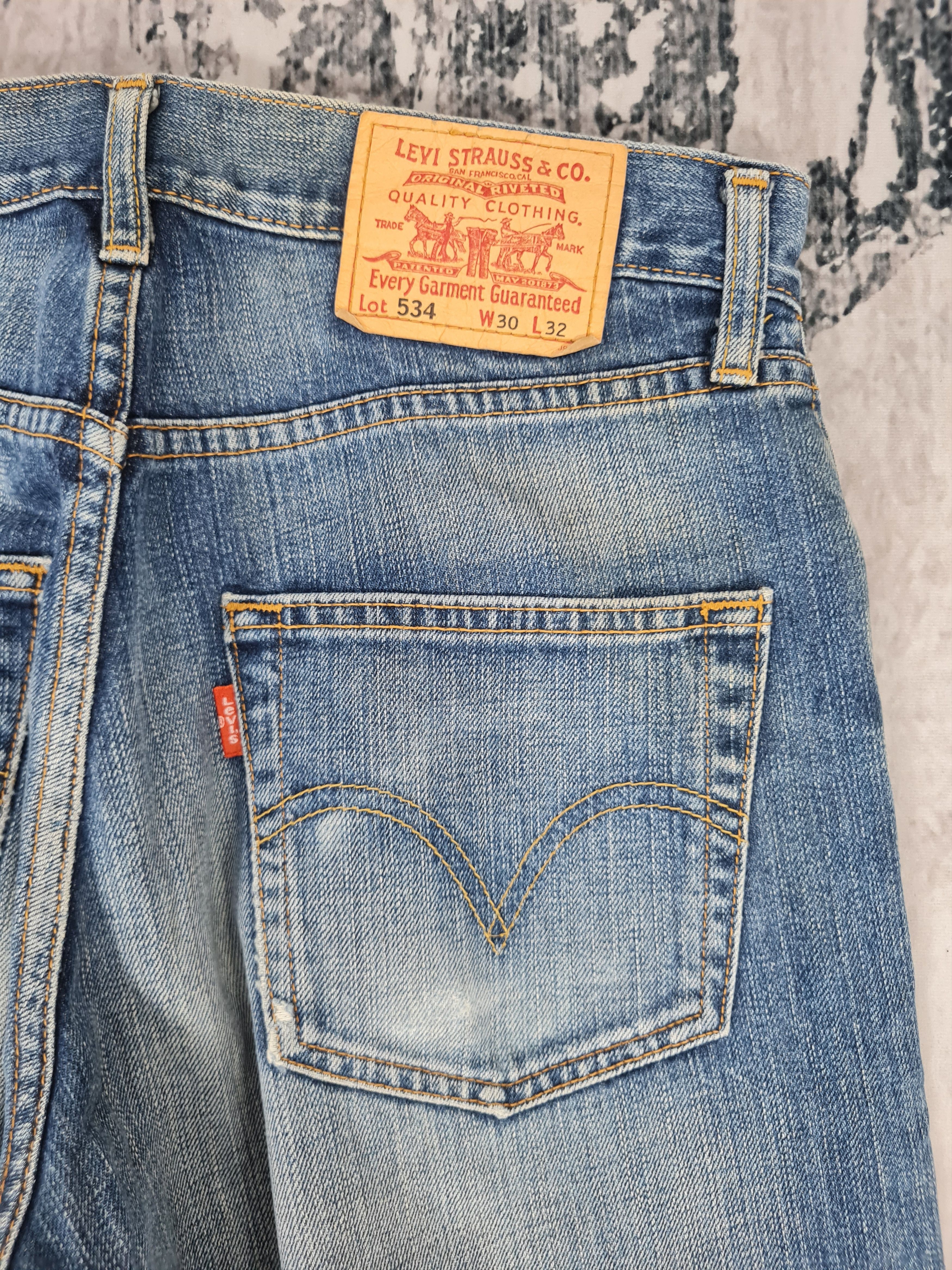 Levi's Vintage Clothing Vintage LEVIS 534 Straight Cut Blue Jeans L0370 Size 30X29.5 Size US 30 / EU 46 - 8 Thumbnail
