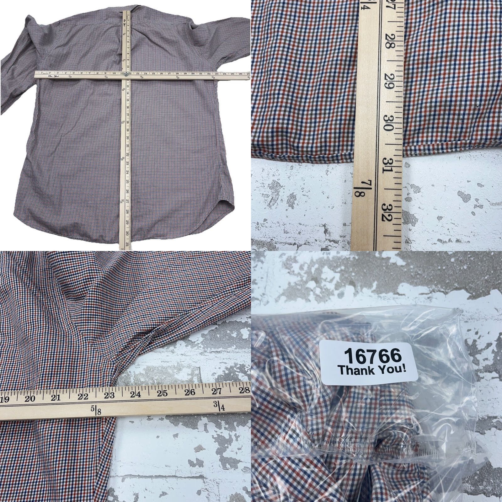 Peter Millar Peter Millar Shirt Men L Button-Up Red Check Dress Casual Modern Vintage No Size US L / EU 52-54 / 3 - 8 Thumbnail