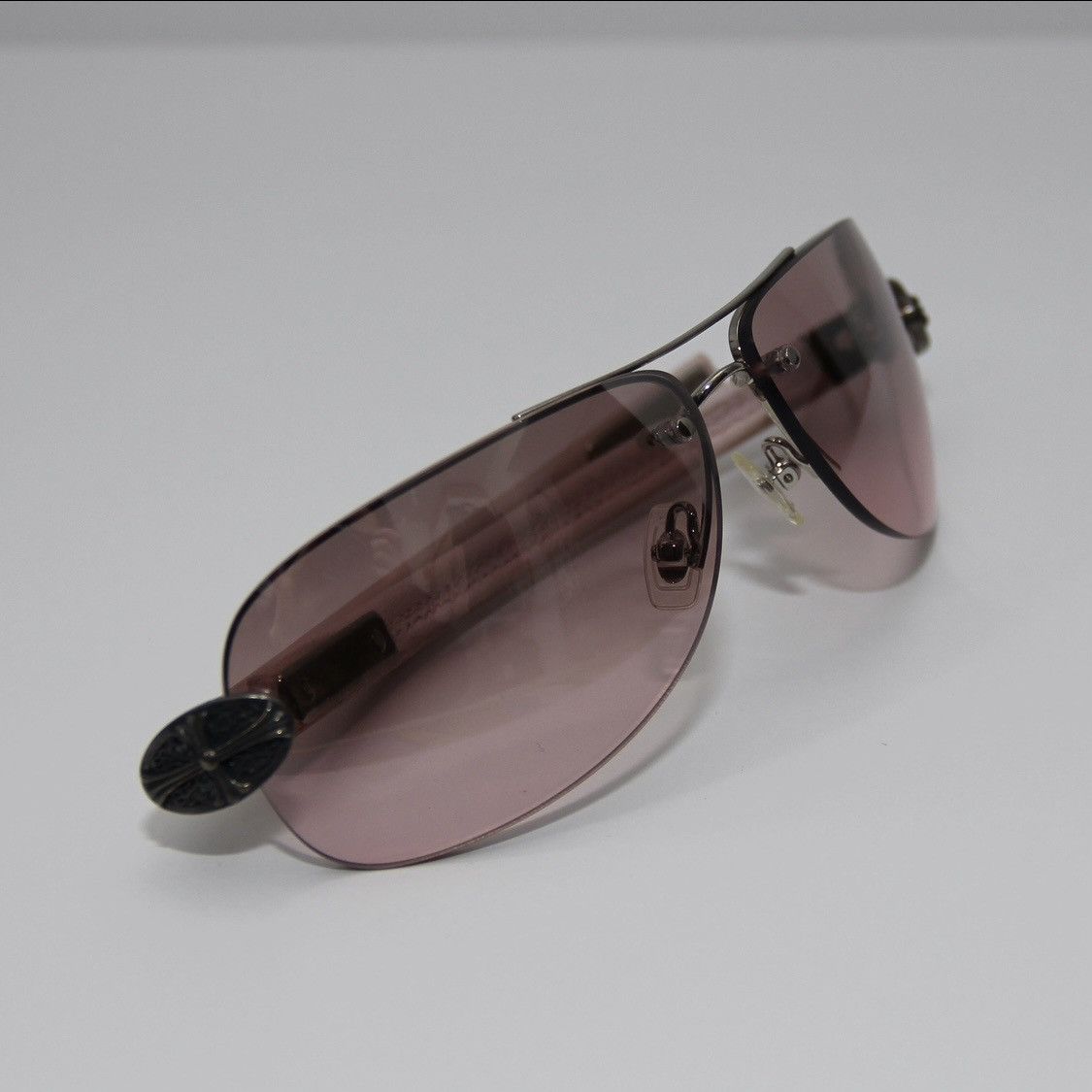 Chrome Hearts Chrome Hearts Pink Classic Oval Aviator Sunglasses Size ONE SIZE - 2 Thumbnail