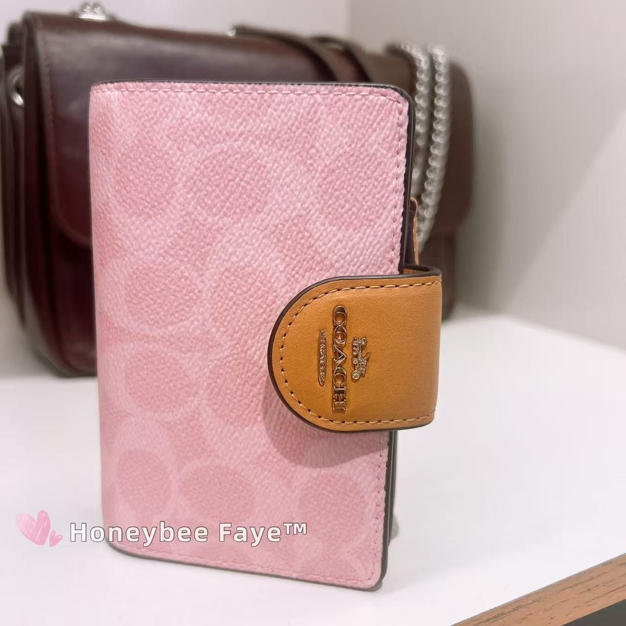 Coach Medium Corner Zip Wallet In Signature Canvas CEC29 Size ONE SIZE - 3 Thumbnail