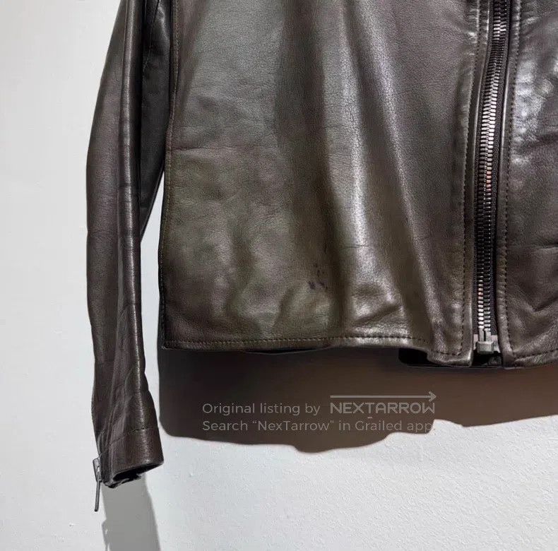 Maison Margiela Maison Margiela Diagonal zipper leather jacket Size US S / EU 44-46 / 1 - 5 Thumbnail