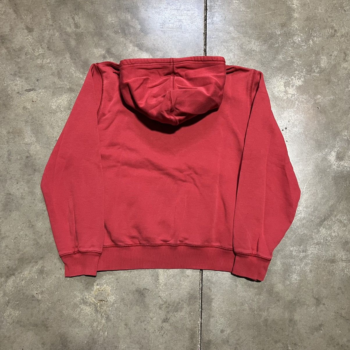 Nike Vintage Nike Mini Swoosh Hoodie Sweatshirt Faded Boxy Red Size US L / EU 52-54 / 3 - 8 Thumbnail