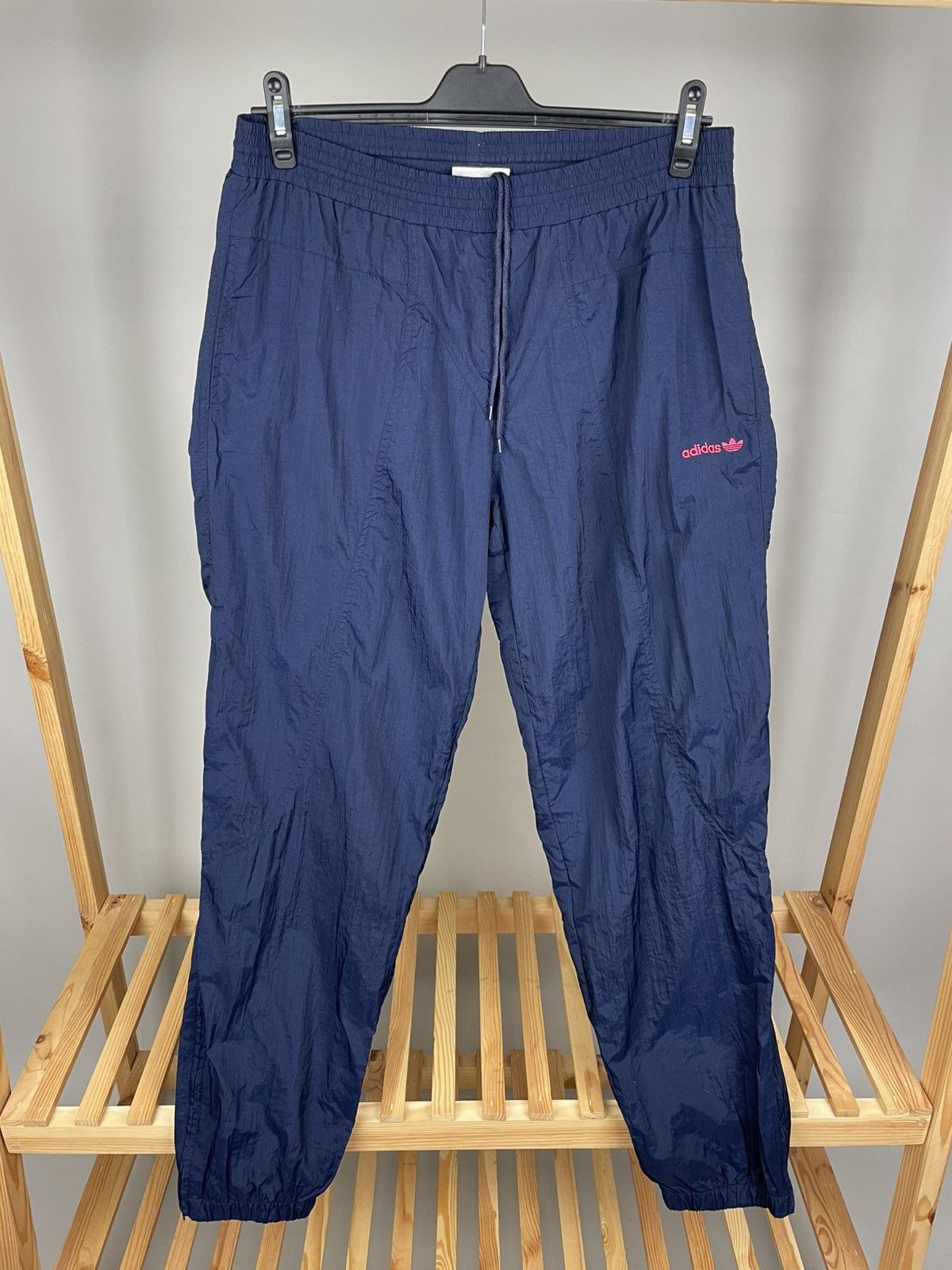 Adidas × Vintage Crazy vintage adidas track pants nylon 90’s Size US 34 / EU 50 - 1 Thumbnail