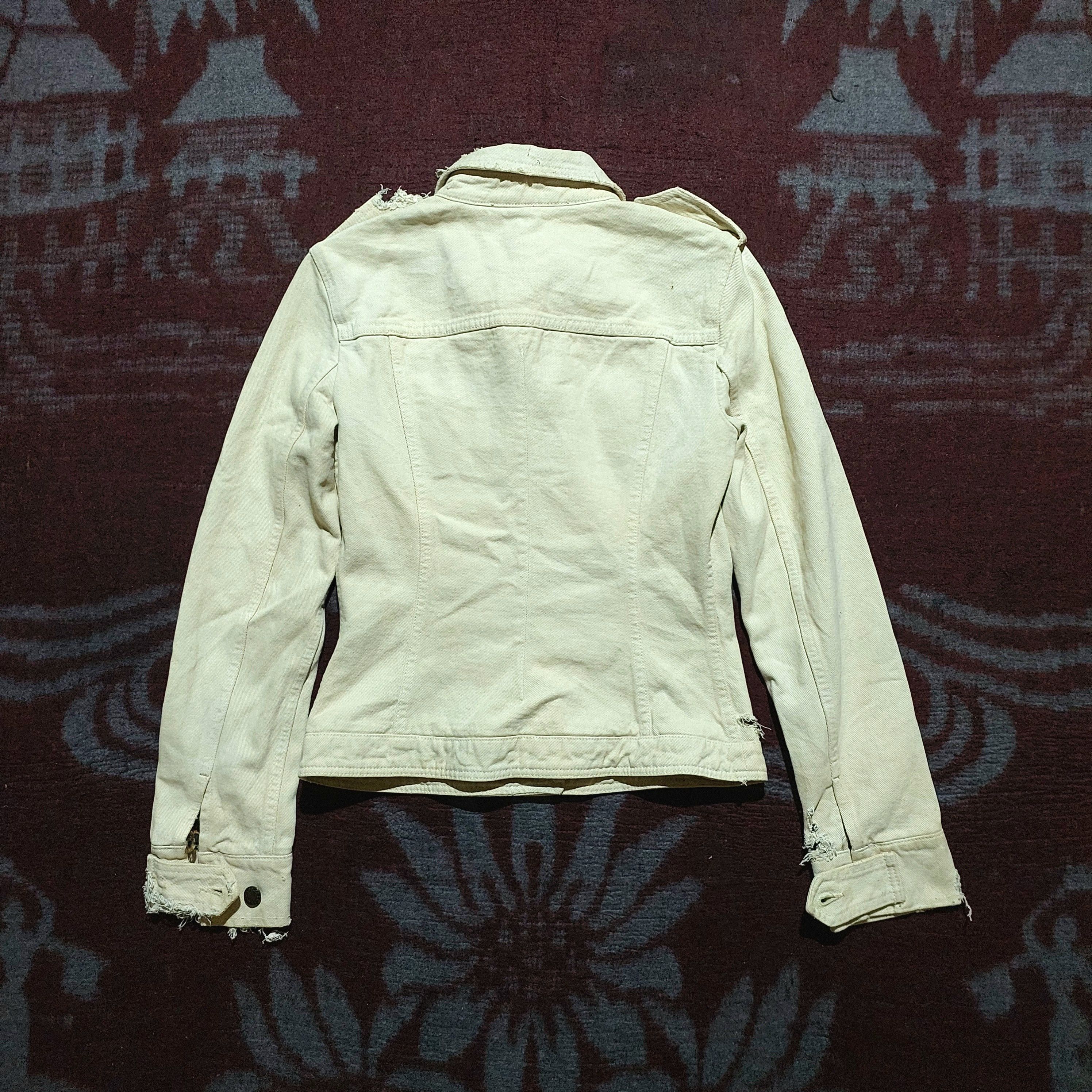 Dolce & Gabbana Dolce & Gabbana leopard distressed denim jacket Size S / US 4 / IT 40 - 4 Thumbnail