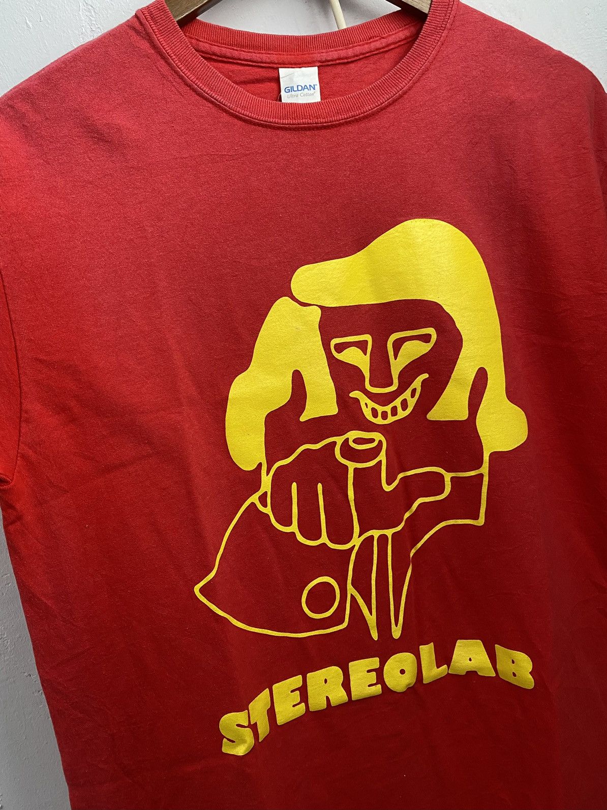 Band Tees × Vintage Stereolab cliff red t-shirt Size US M / EU 48-50 / 2 - 3 Thumbnail