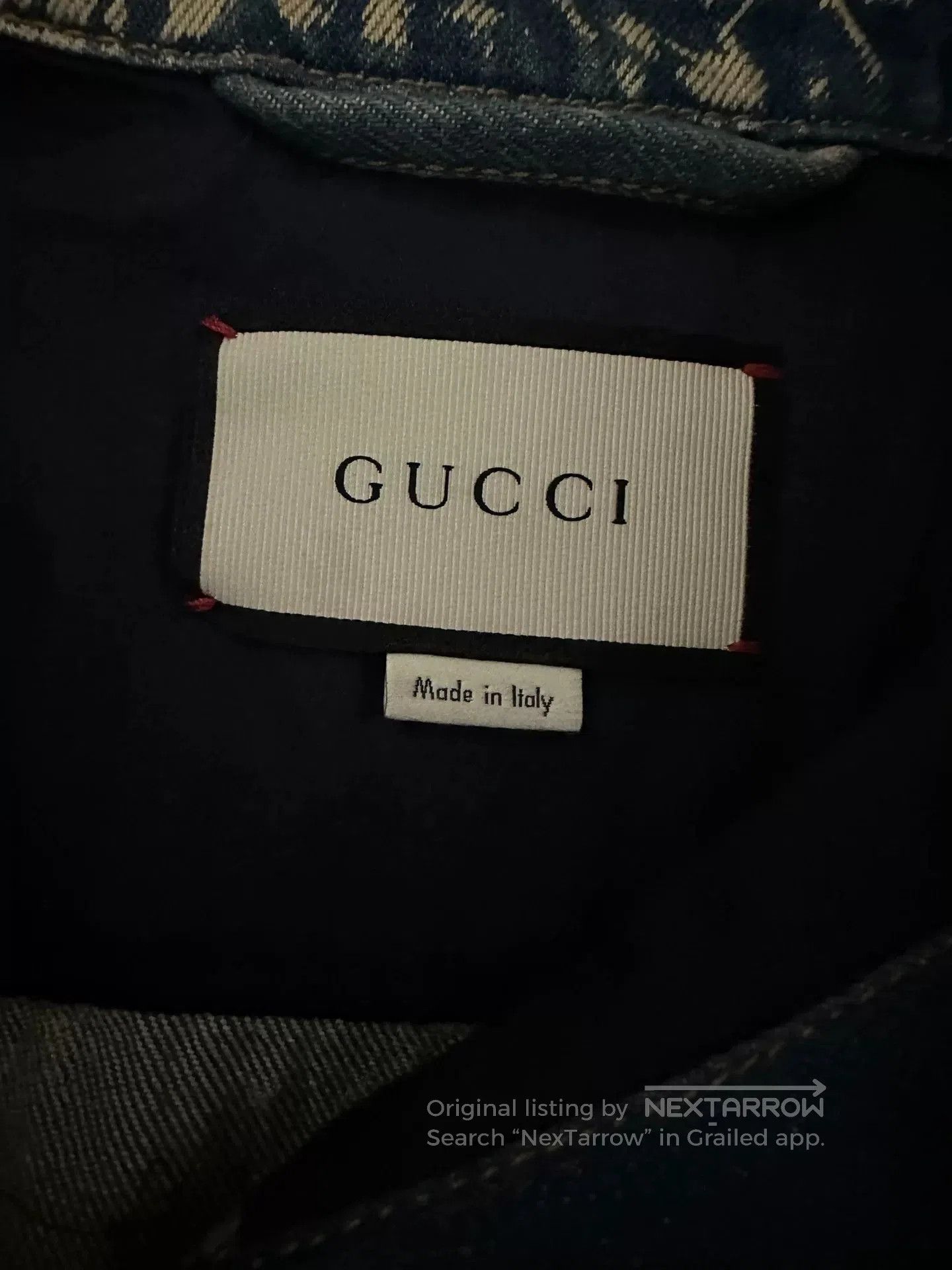 Gucci punk denim jacket with studs and tie. Size US M / EU 48-50 / 2 - 3 Thumbnail