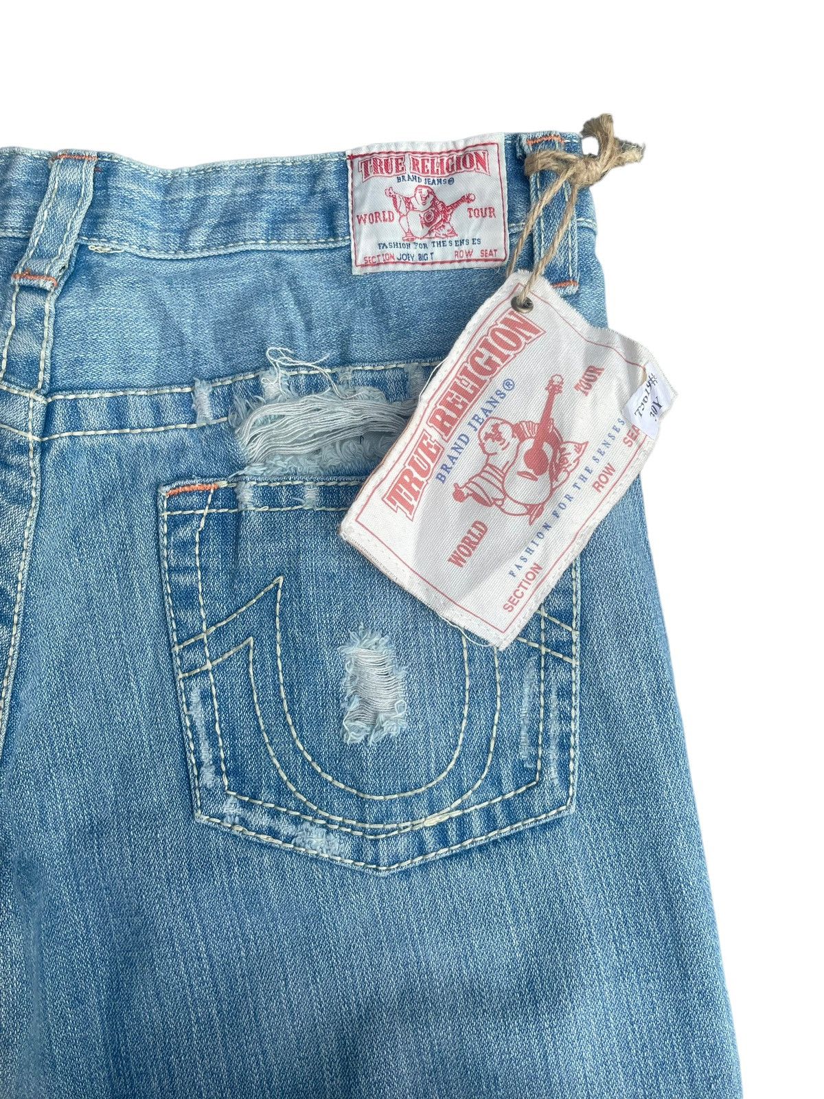Designer × True Religion True Religion Joey Big T Distresed Denim Size 32" / US 10 / IT 46 - 7 Thumbnail