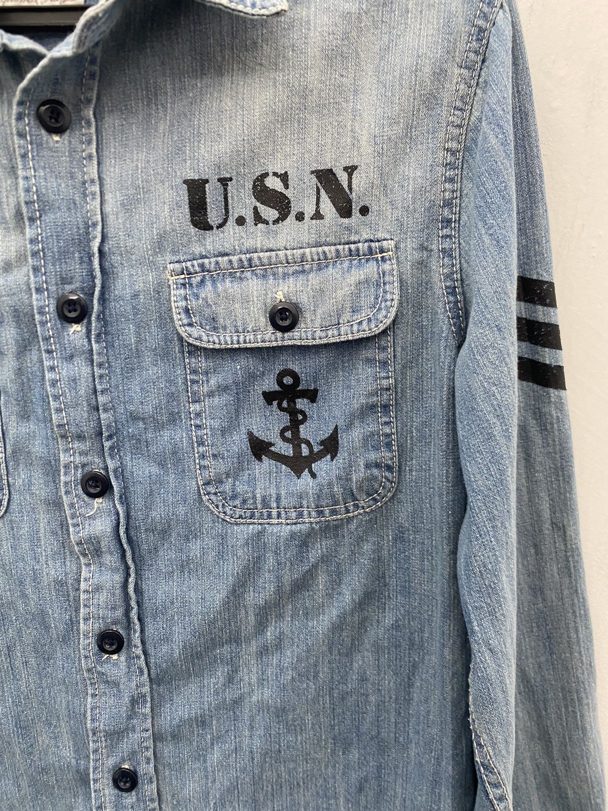 Buzz Rickson's × Japanese Brand JAPAN BRAND USN SHIRT SUN DOGS SCOUTS RAIDERS LCSS MK.2 Size US M / EU 48-50 / 2 - 5 Thumbnail