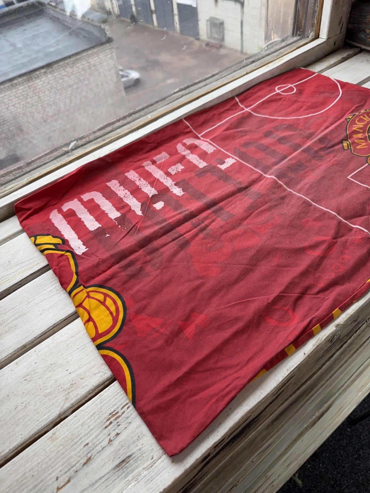 Other 90s Manchester United Pillow Cover Football Pitch Design Size ONE SIZE - 8 Thumbnail