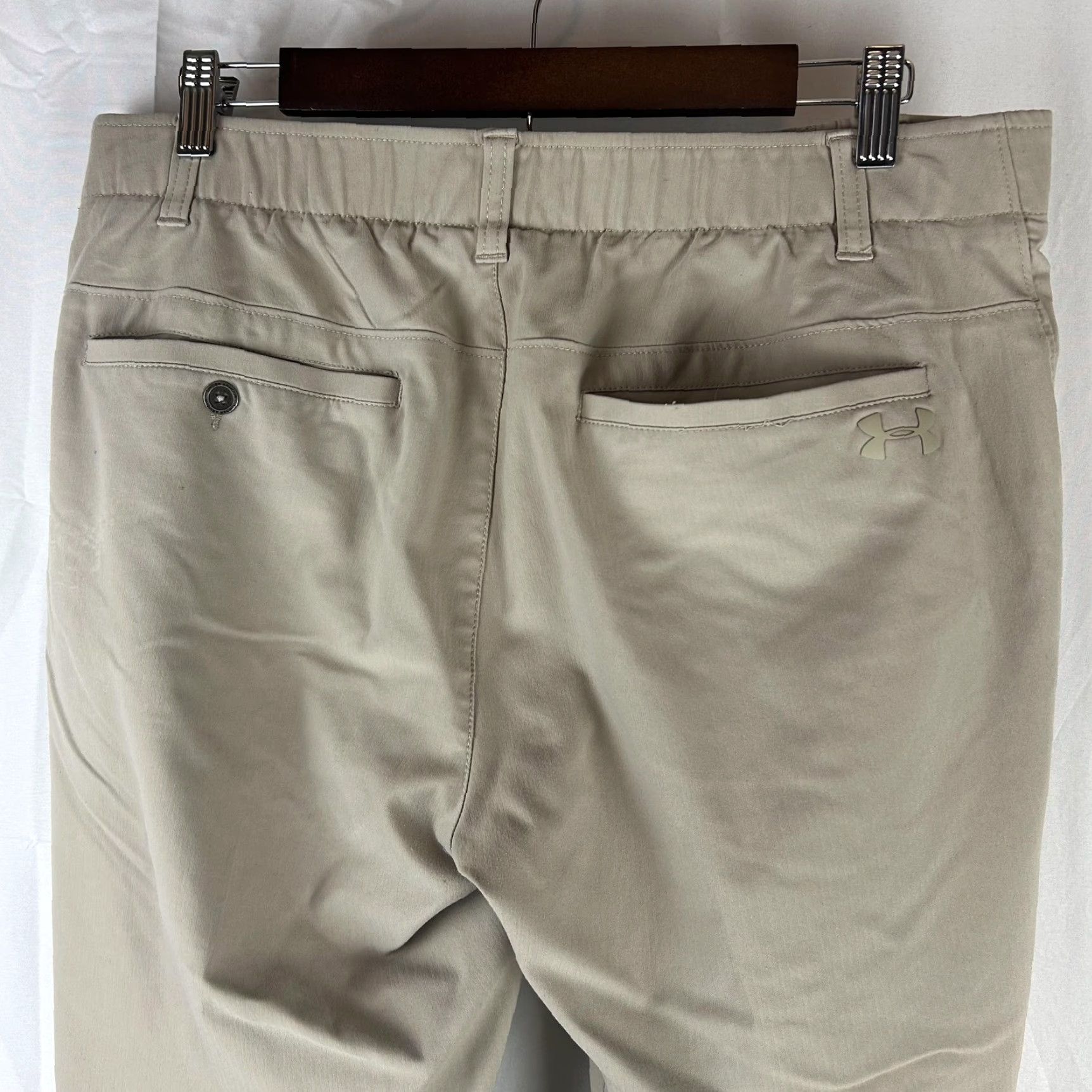 Under Armour Under Armour Pants Mens 36x34 Khakis Beige Golf Stretch Chino Straight Size US 36 / EU 52 - 6 Thumbnail