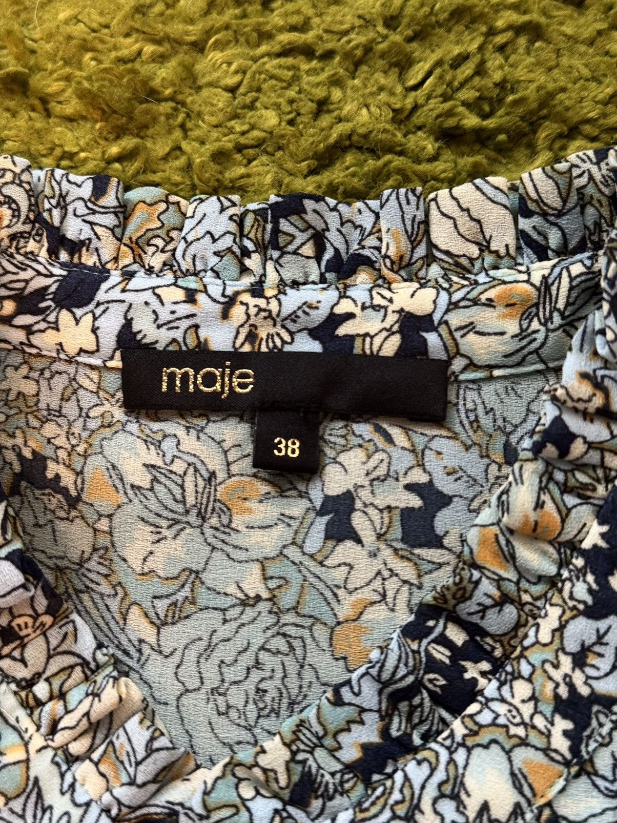Designer × Maje Maje oldmoney style floral pattern baby doll dress Size S / US 4 / IT 40 - 4 Thumbnail