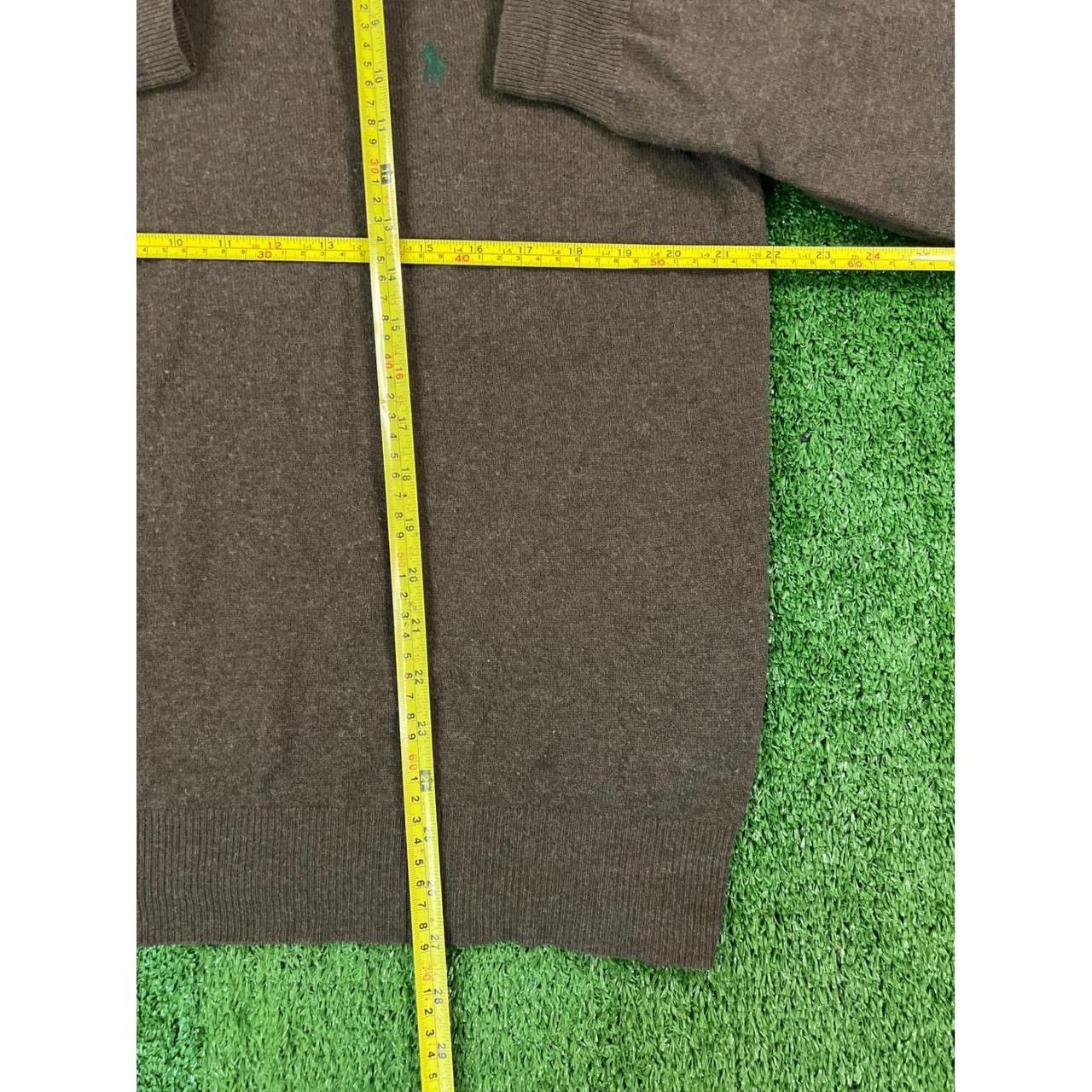 Polo Ralph Lauren Polo Ralph Lauren Mens Brown Wool V-Neck Sweater LG Size US L / EU 52-54 / 3 - 4 Thumbnail
