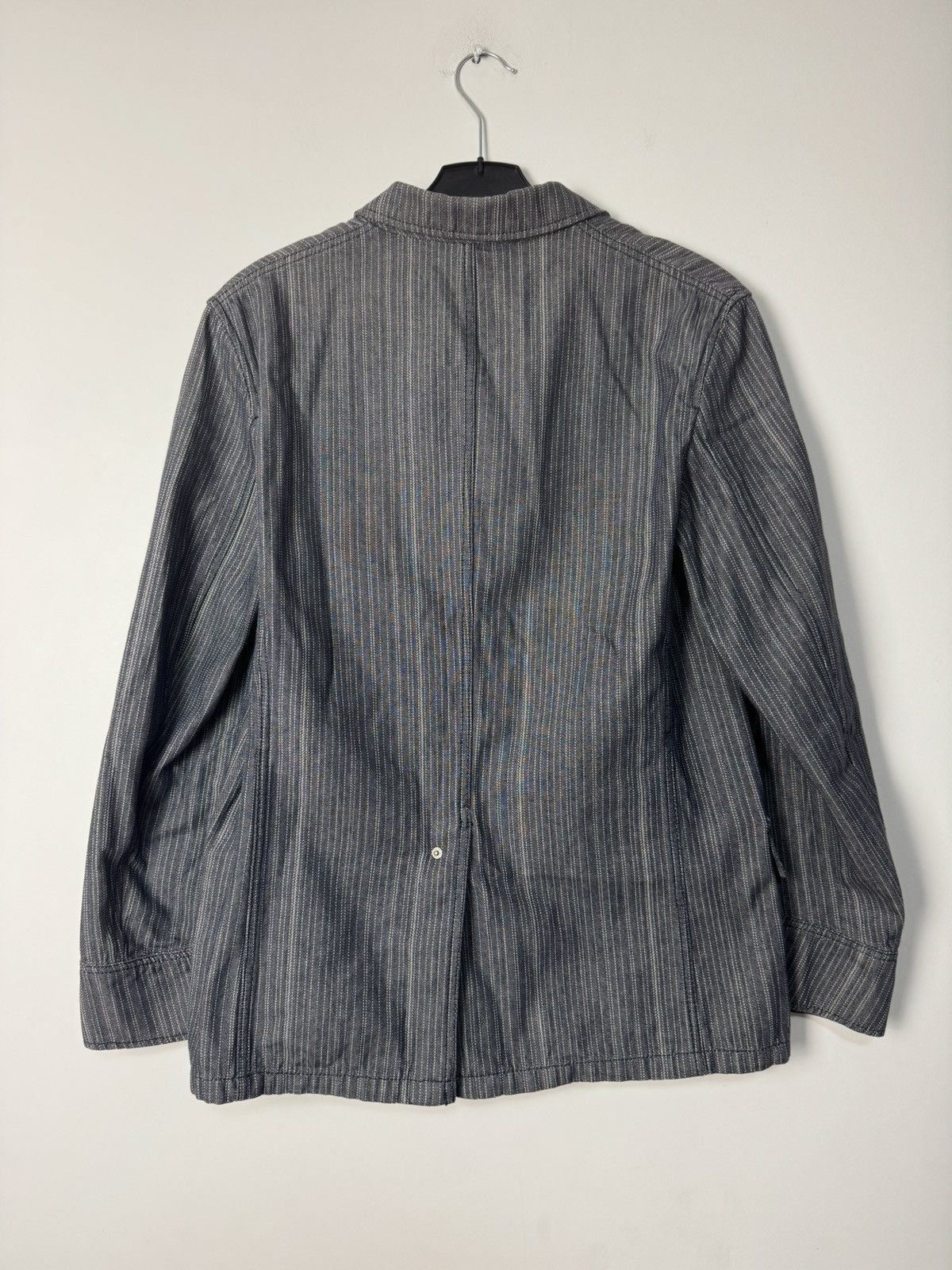 PPFM 00s PPFM Archive Pinstripe Workwear Jacket Blazer Japanese Size 40R - 6 Thumbnail