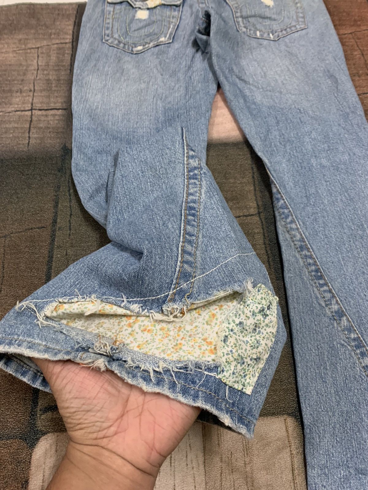 Hysteric Glamour FLARE dope patchwork designer inspired jeans denim Size US 29 - 14 Thumbnail