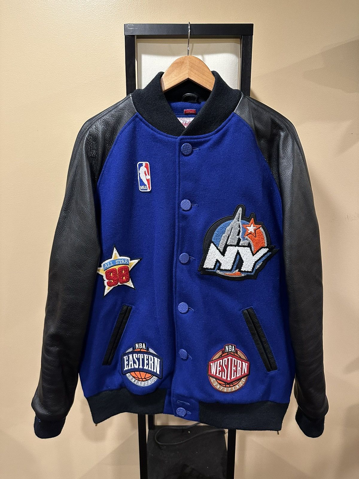 Just Don Just Don x Mitchell & Ness 1998 NBA All Star Varsity Jacket Size US XL / EU 56 / 4 - 2 Thumbnail